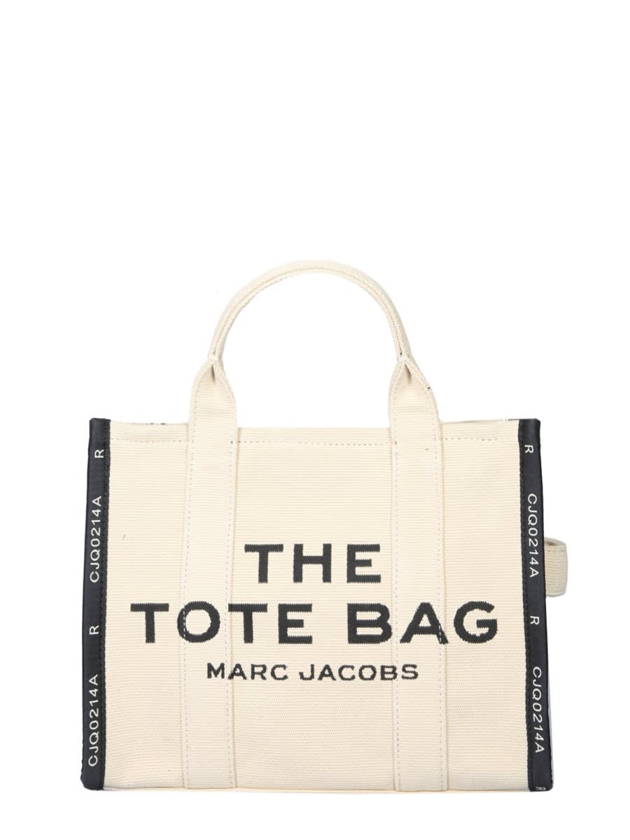 Shop Marc Jacobs The Tote Medium Bag In Beige