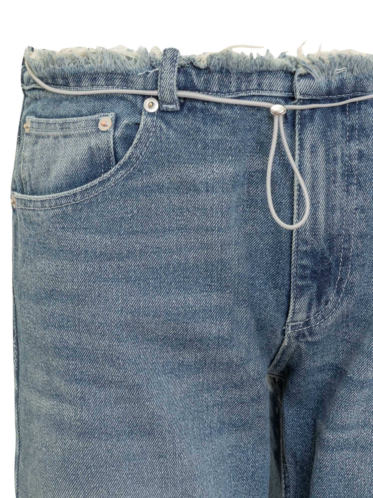 Shop Cormio Long Jeans In Blue Denim