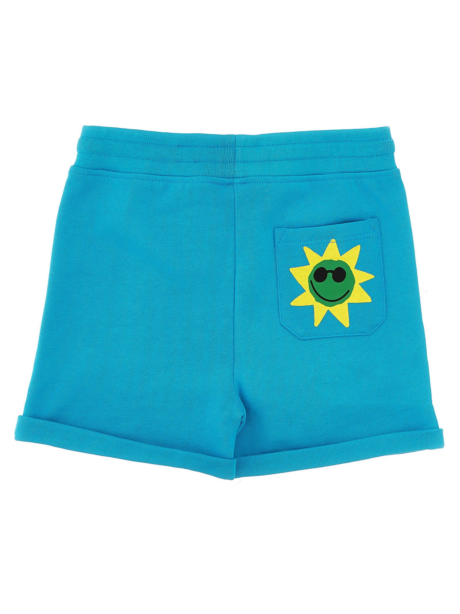 Stella Mccartney Press Shorts In Light Blue