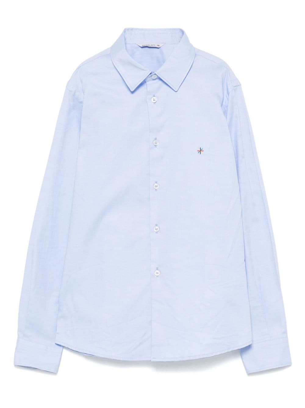 Shop Manuel Ritz Camicia Con Ricamo In Light Blue