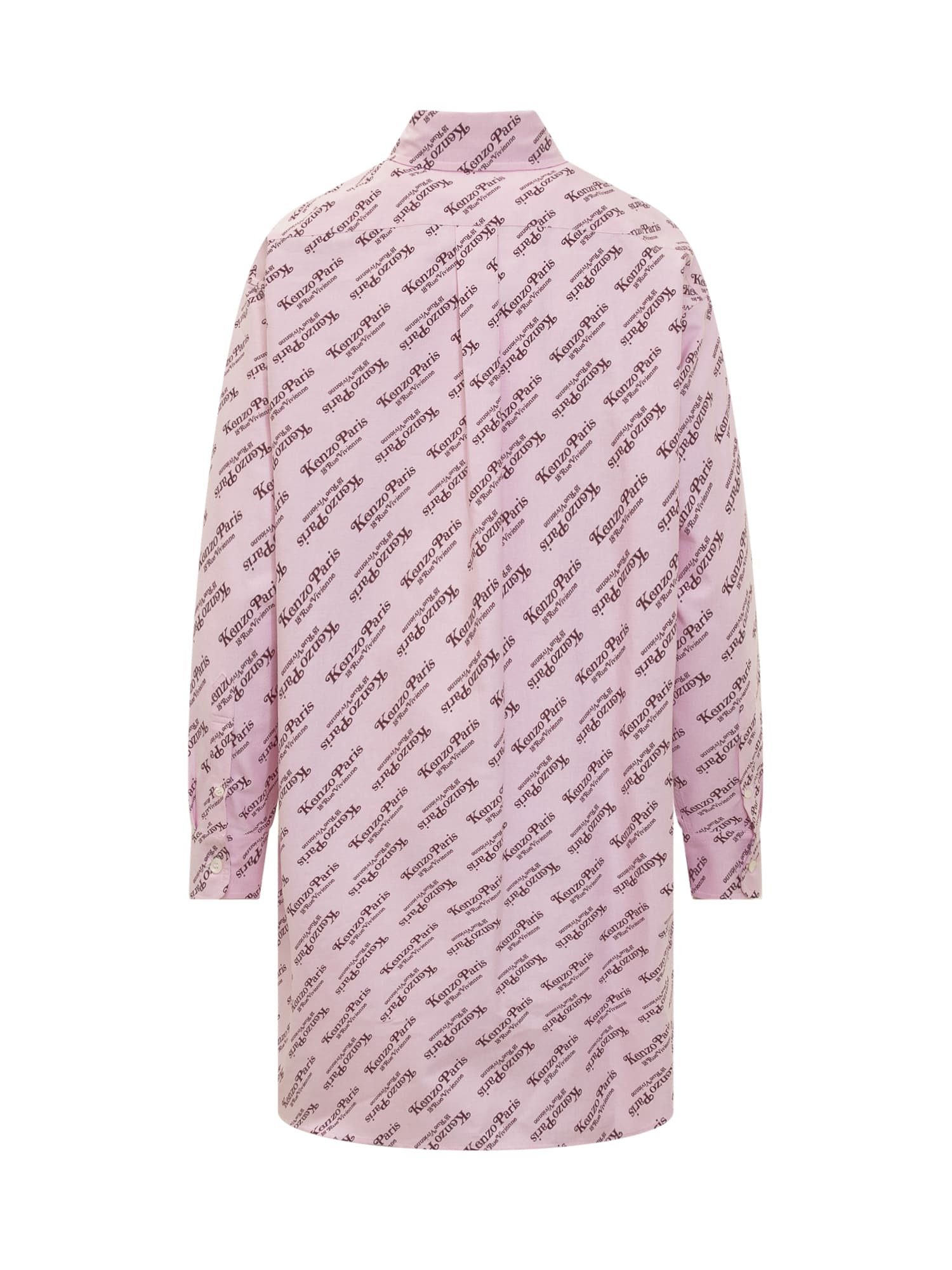Shop Kenzo Monogram Dress In Rose