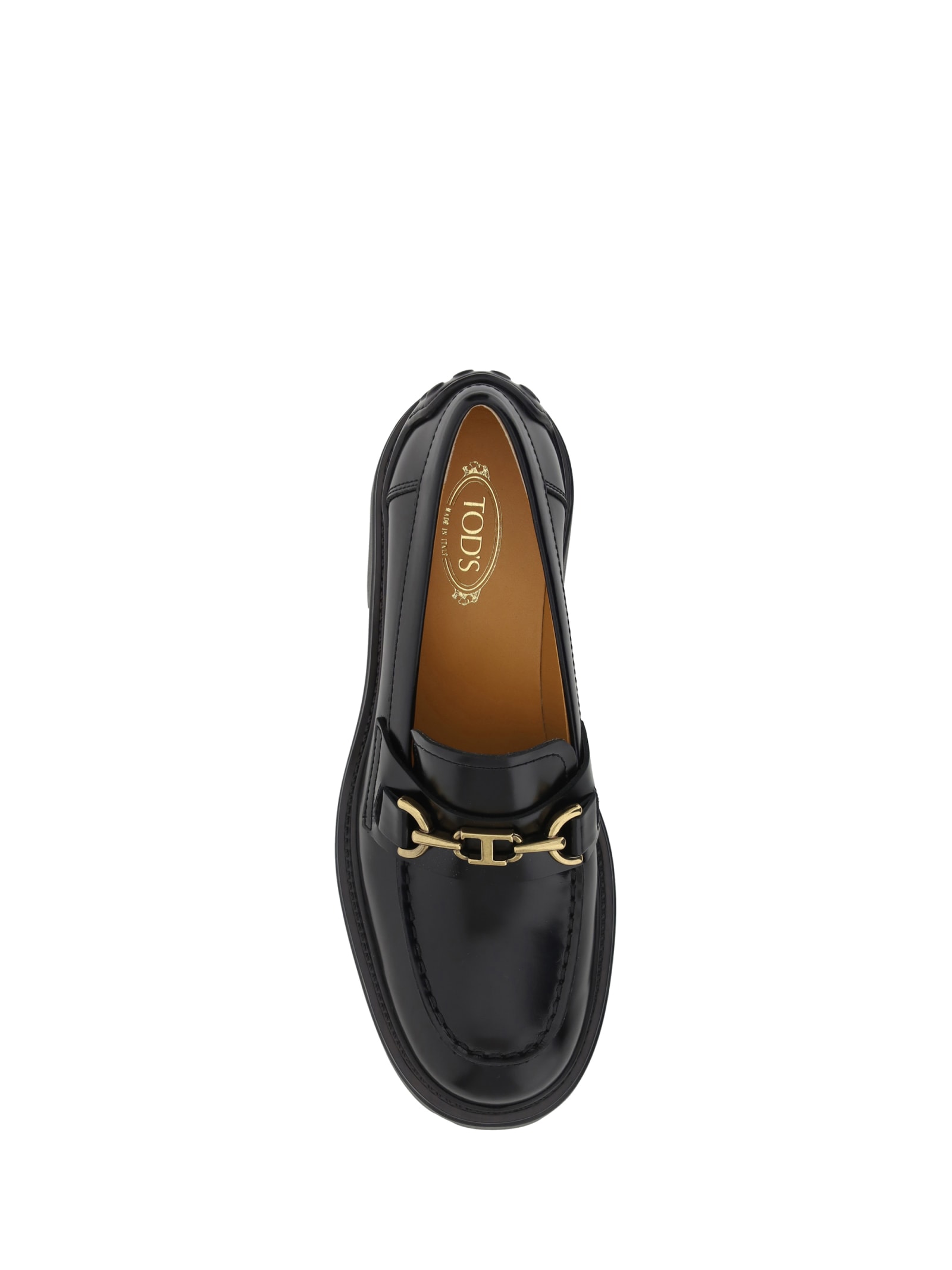 Shop Tod's Loafers In Nero