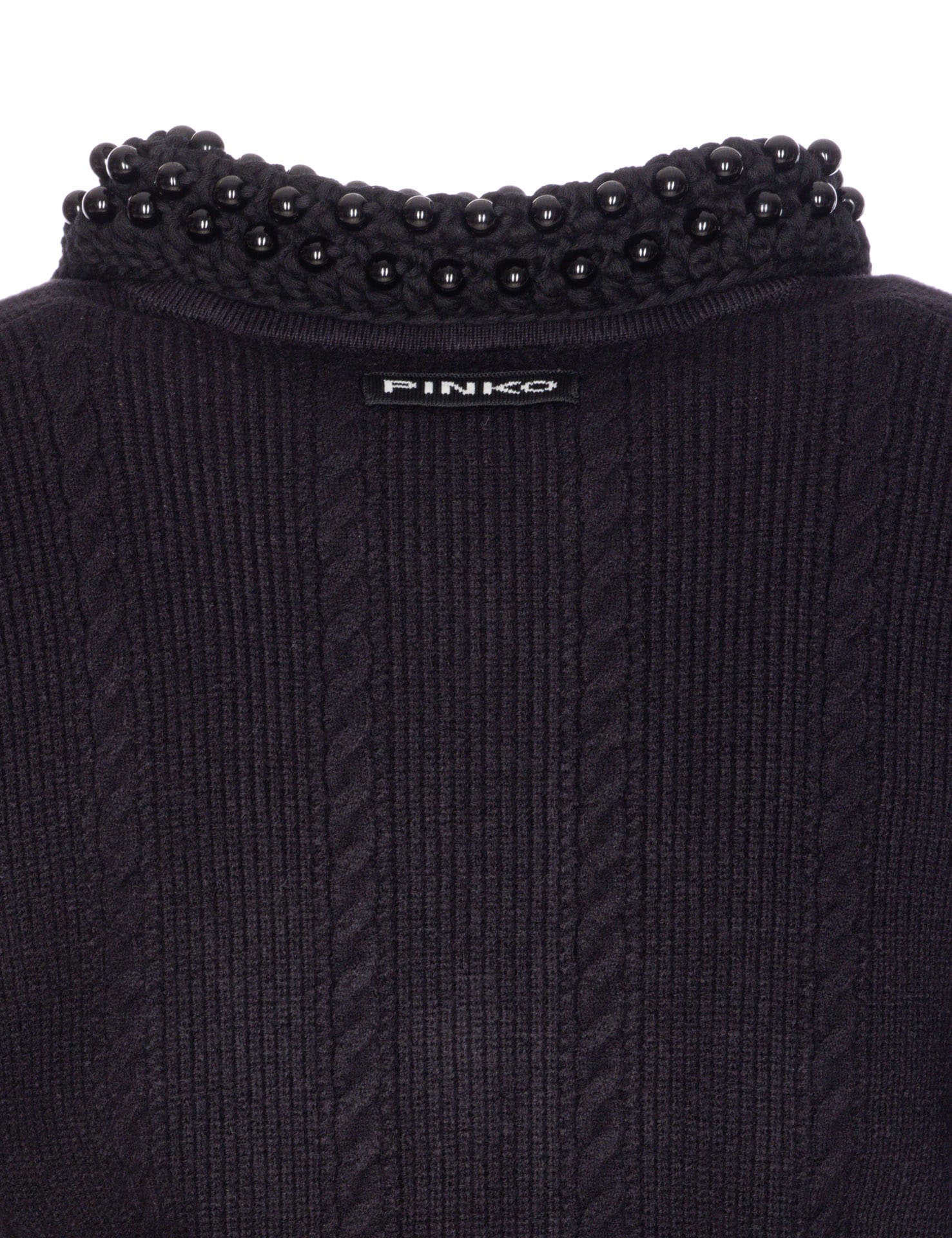 Pinko Black Masquerade Jacket With Pockets In Black