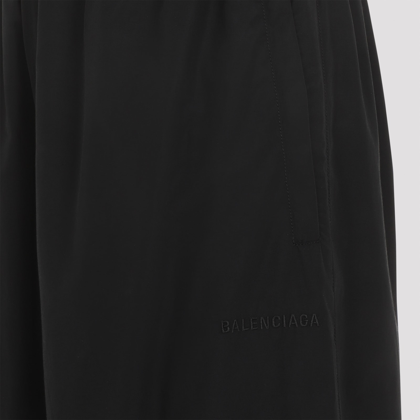 Shop Balenciaga Medium Fit Tracksuit Pants In Black