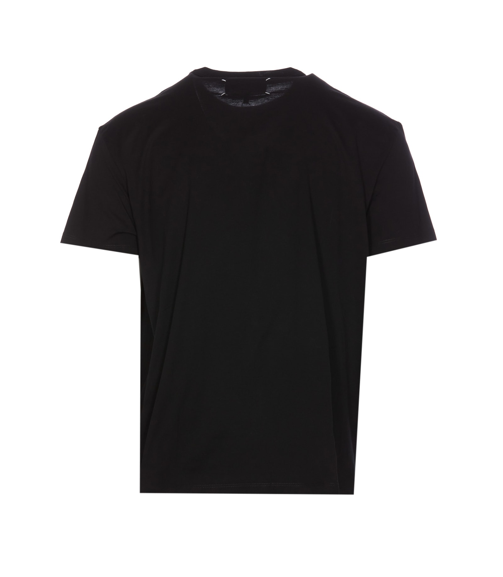 Shop Maison Margiela Distorted Logo T-shirt In Black