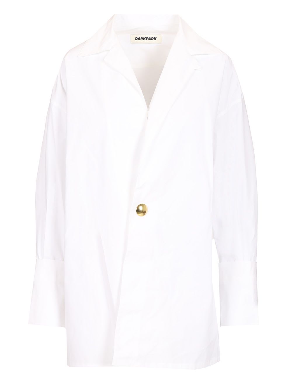 Shop Darkpark Jodie Tunic Shirt In White
