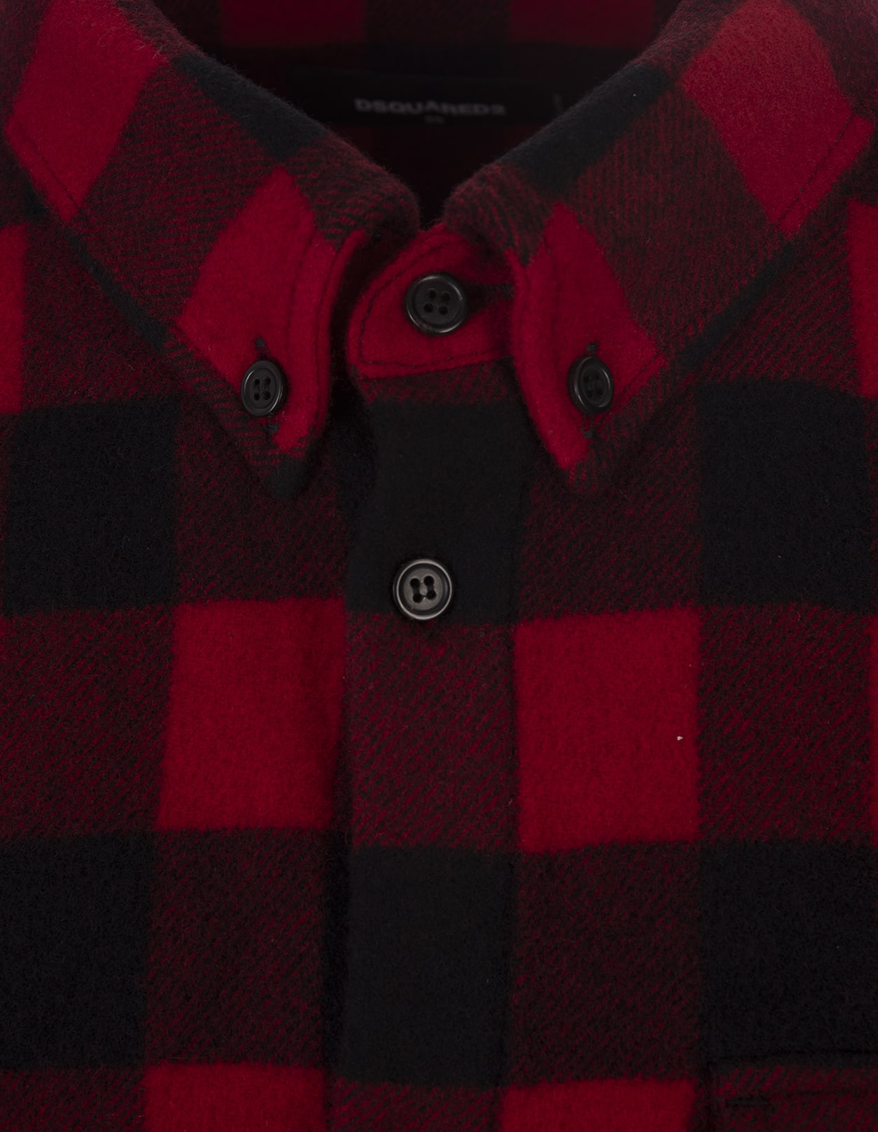 Shop Dsquared2 Big Logo Canadian Relaxed Dan Shirt In Rosso/nero