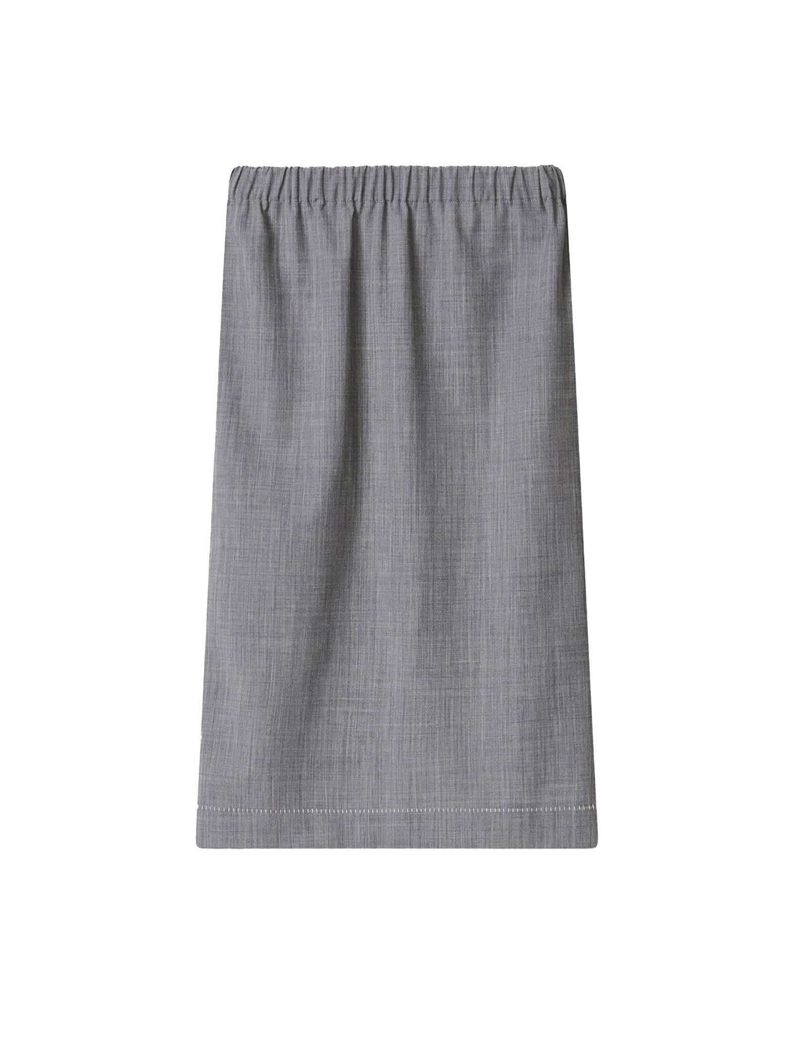 Melange Skirt In Cool Wool