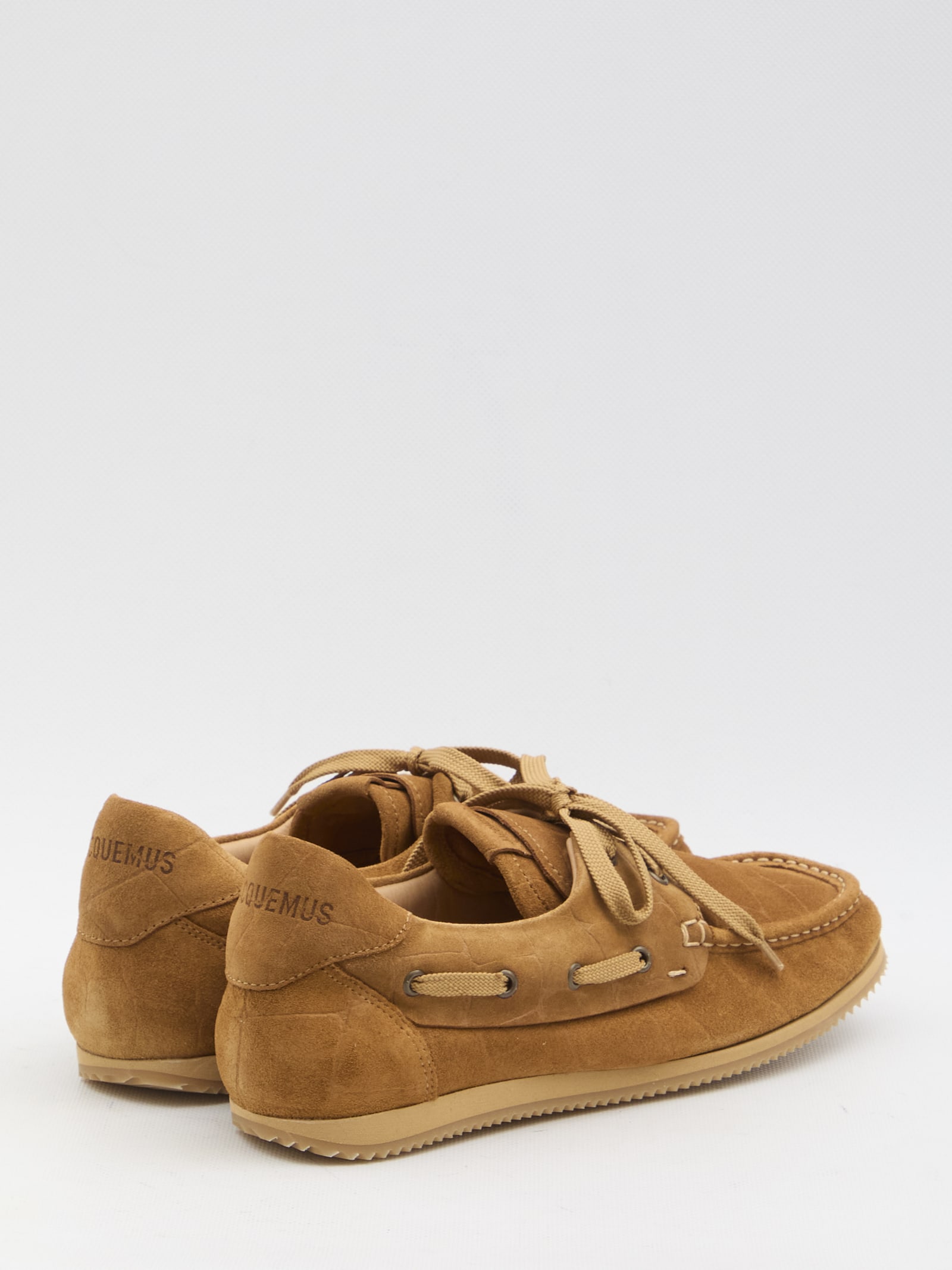 Jacquemus Calf Leather Loafer In Caramel Brown In Beige