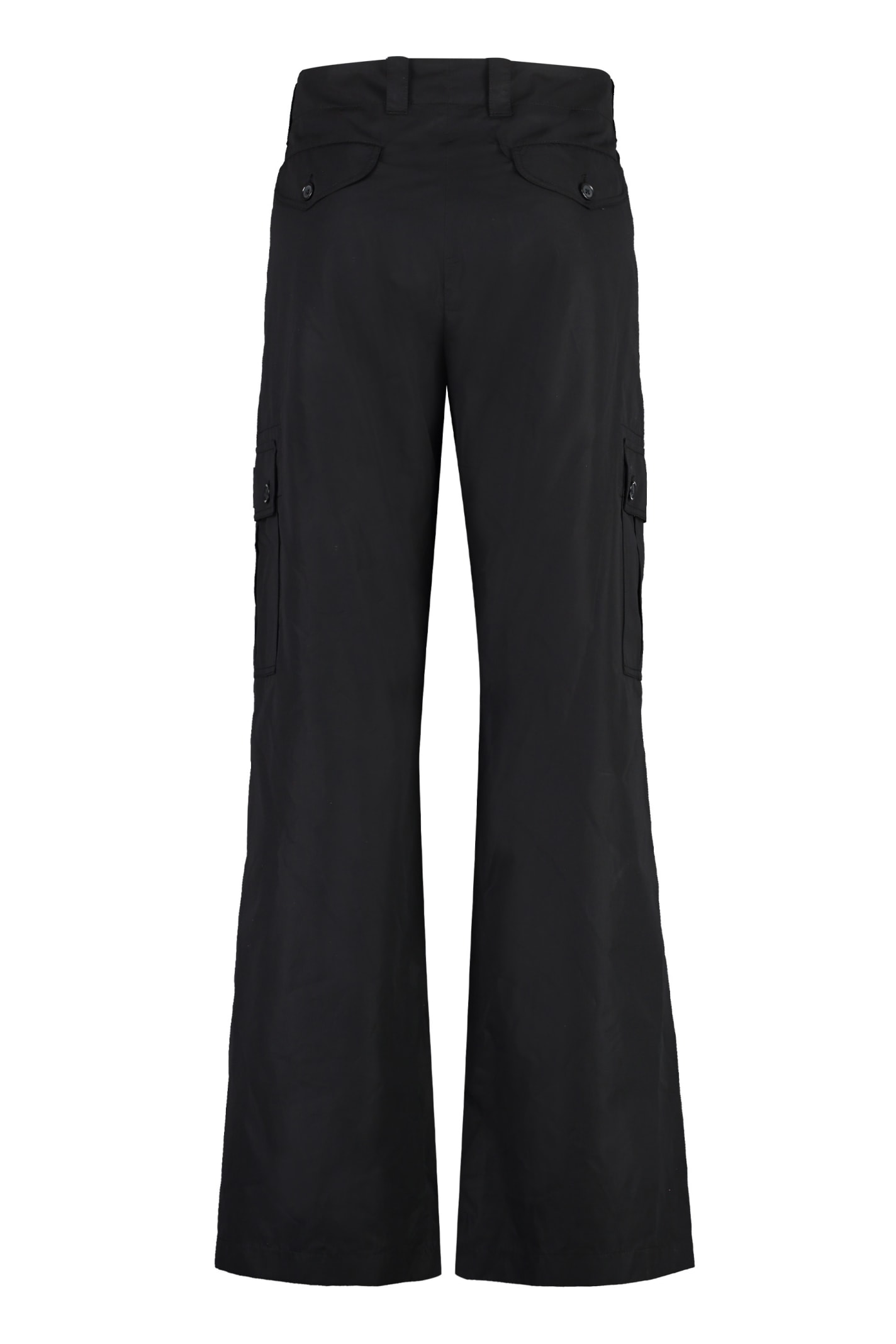 Shop Dolce & Gabbana Cotton Cargo-trousers In Black