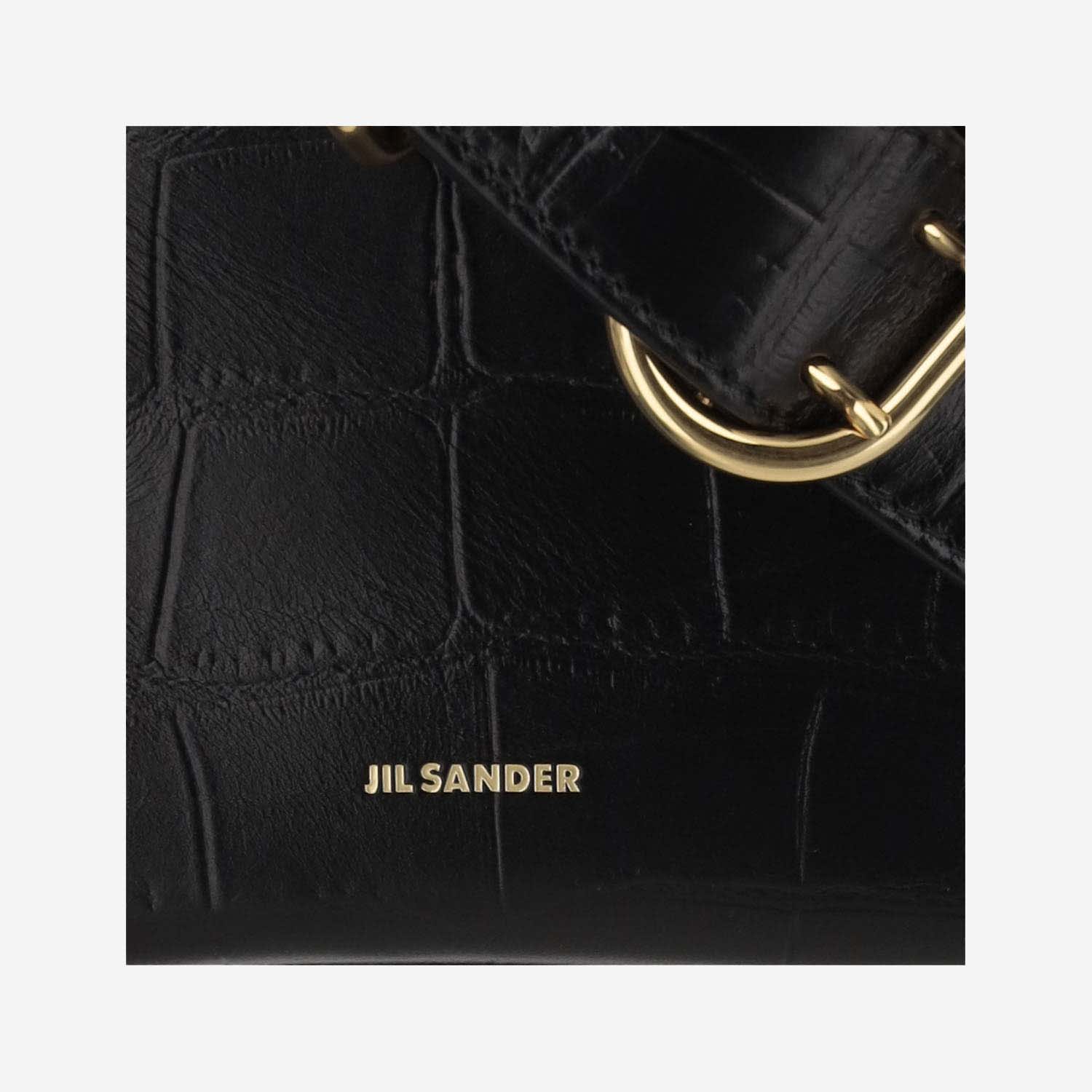 Shop Jil Sander Flap Mini Shoulder Bag In Black