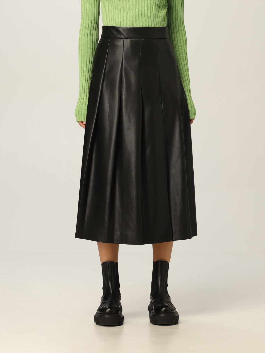 Msgm Skirt Msgm Midi Skirt In Ecological Leather