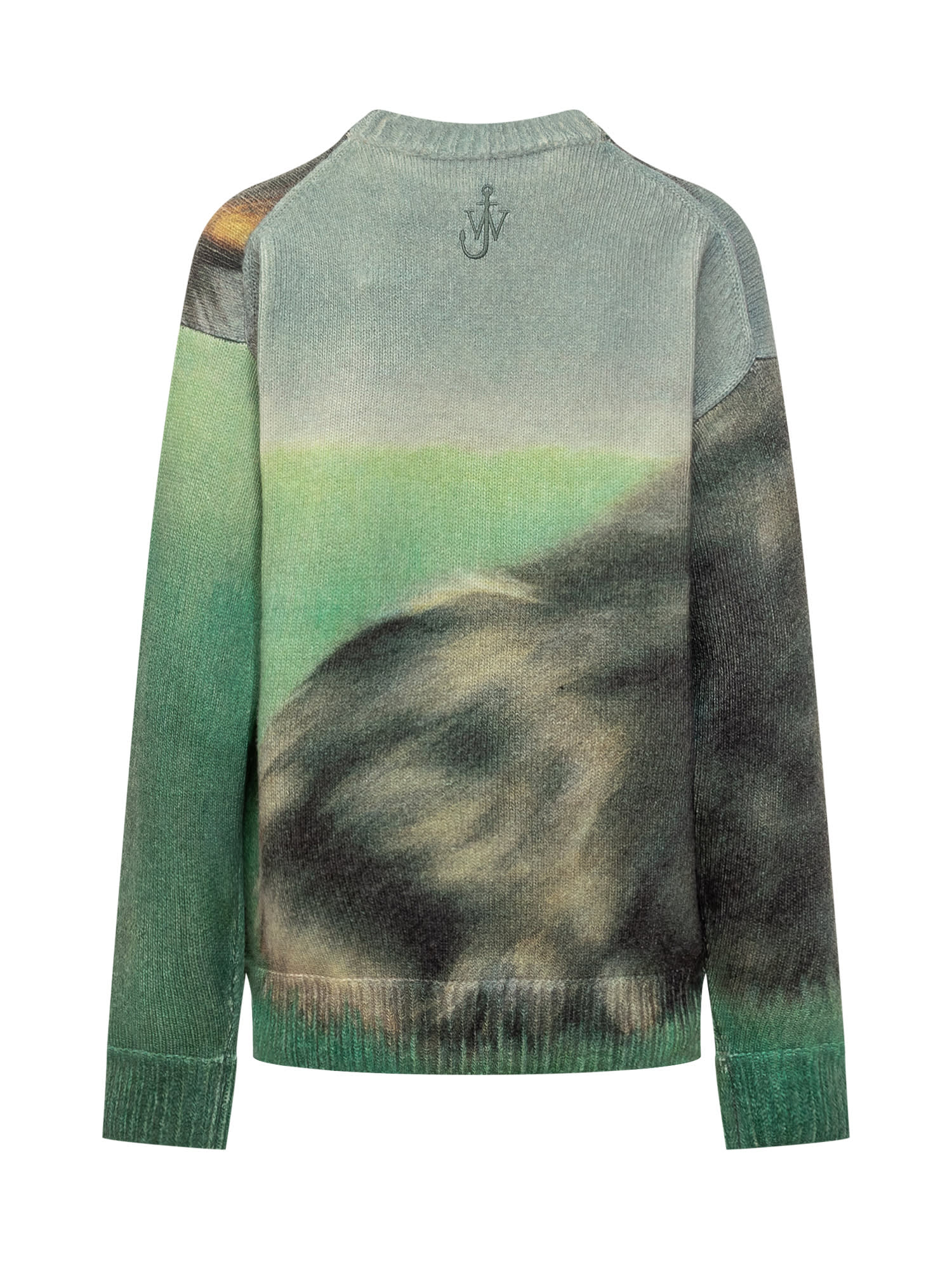 Shop Jw Anderson Cat Jumper In Emerald