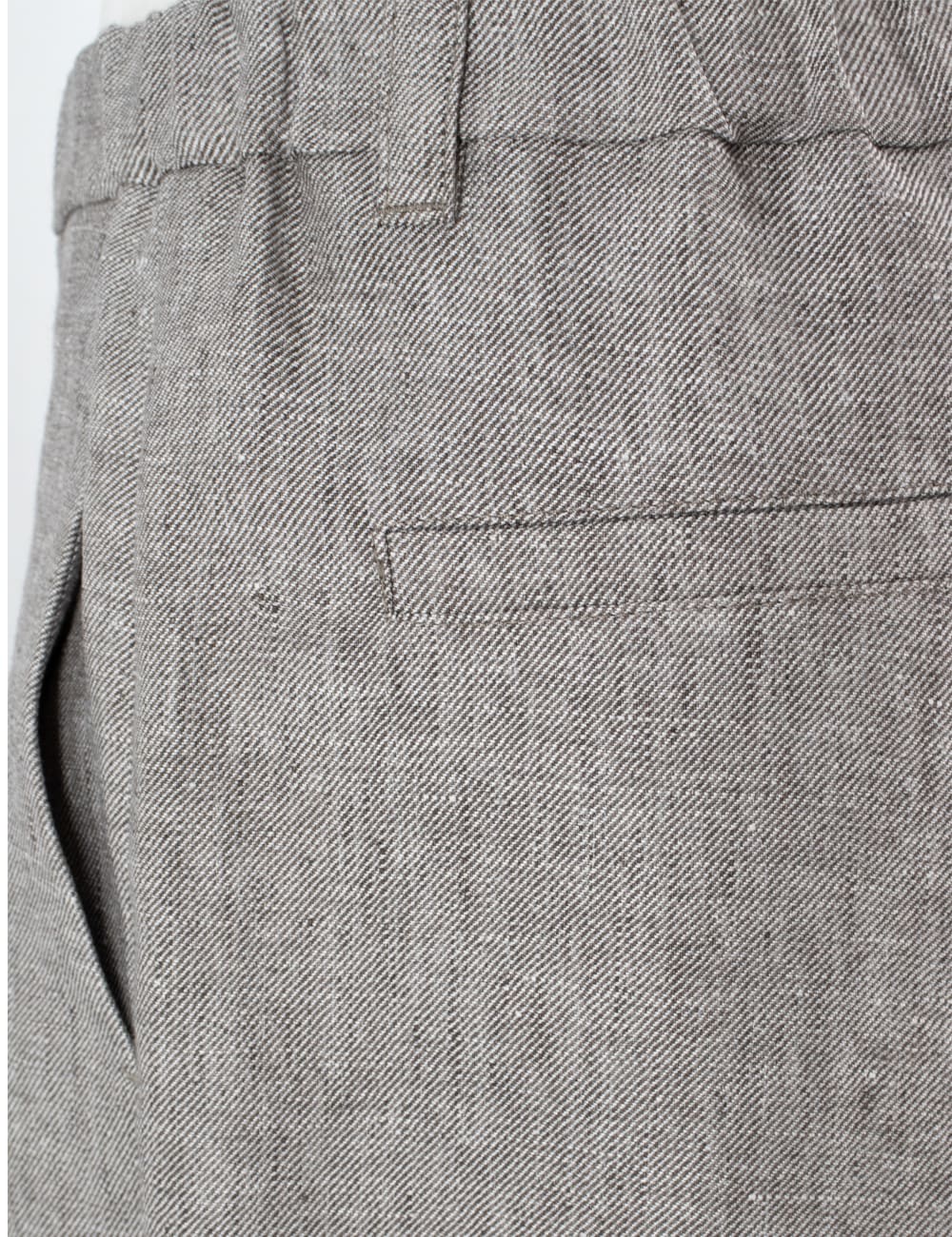 Brunello Cucinelli Pleat Pants In Brown/bianco