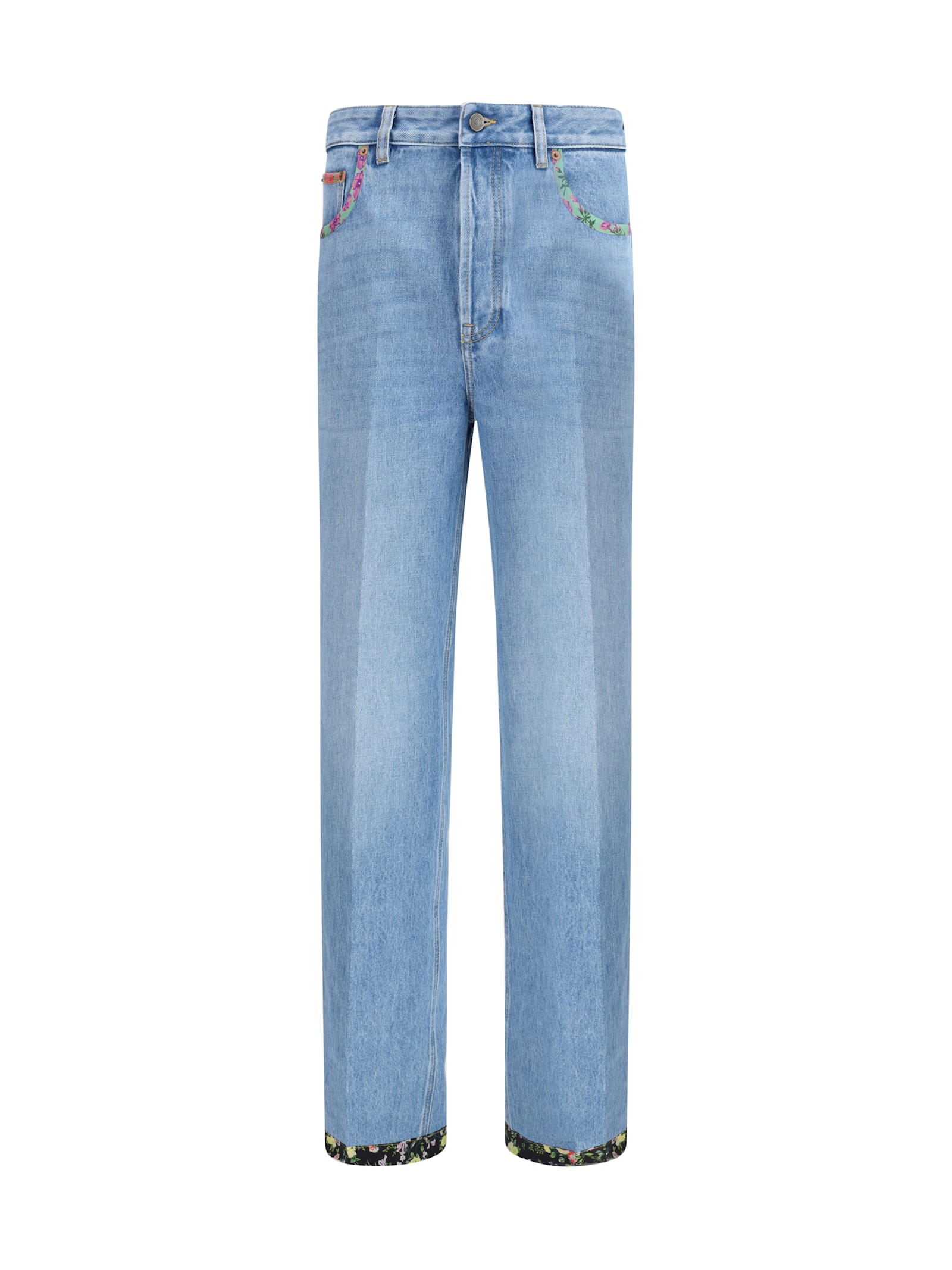 Valentino Jeans With Floral Details