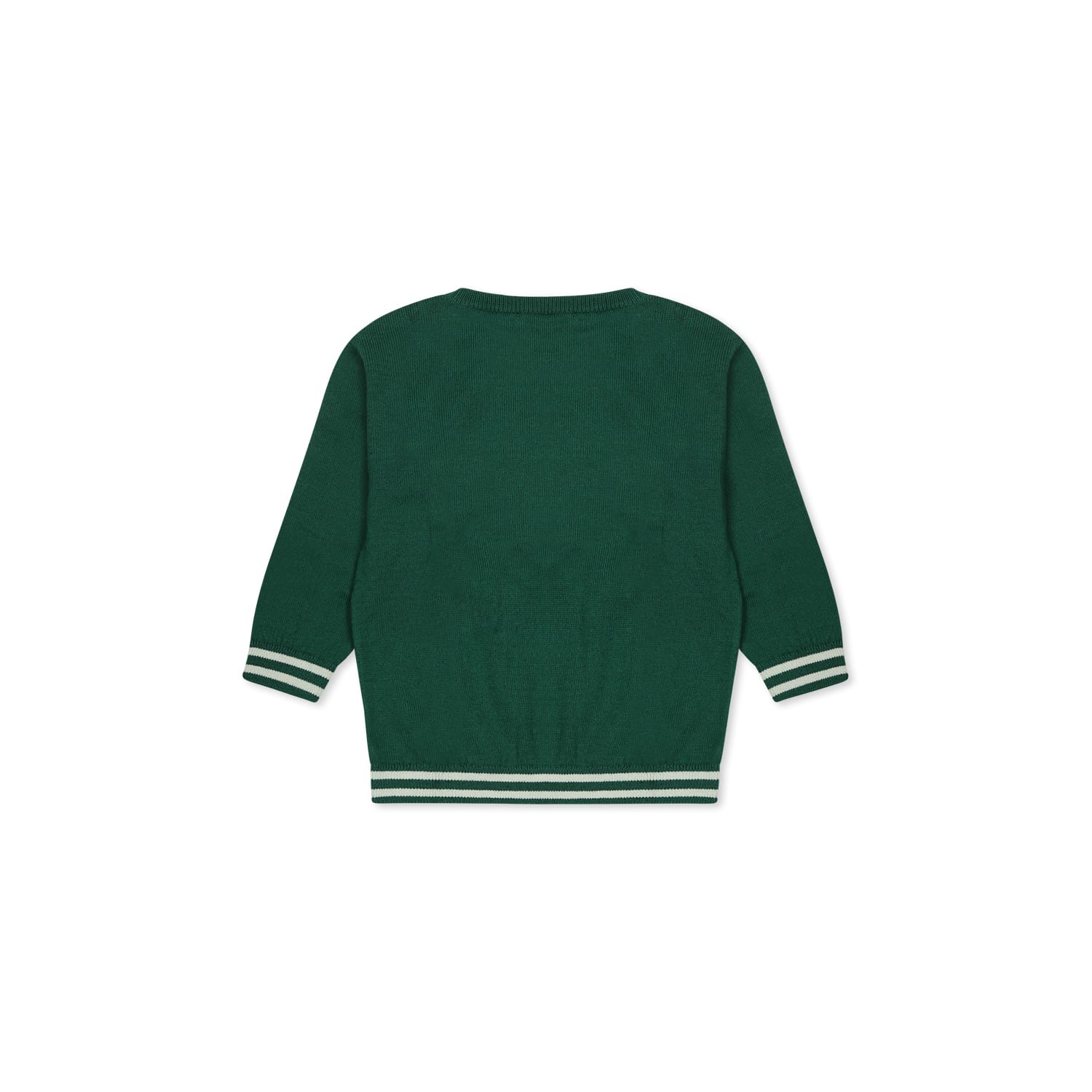 Moschino Green Sweater For Babykids With Teddy Bears In Green
