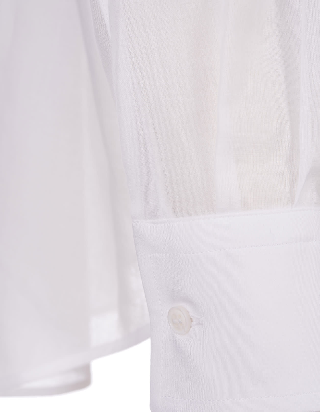Shop Ermanno Scervino White Oversize Shirt In Bianco