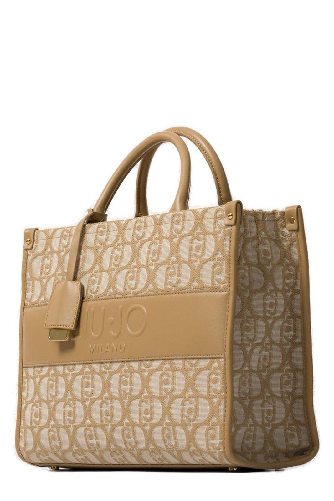 Liu •jo Zip Fastened Logo Jacquard Tote Bag Liu-jo