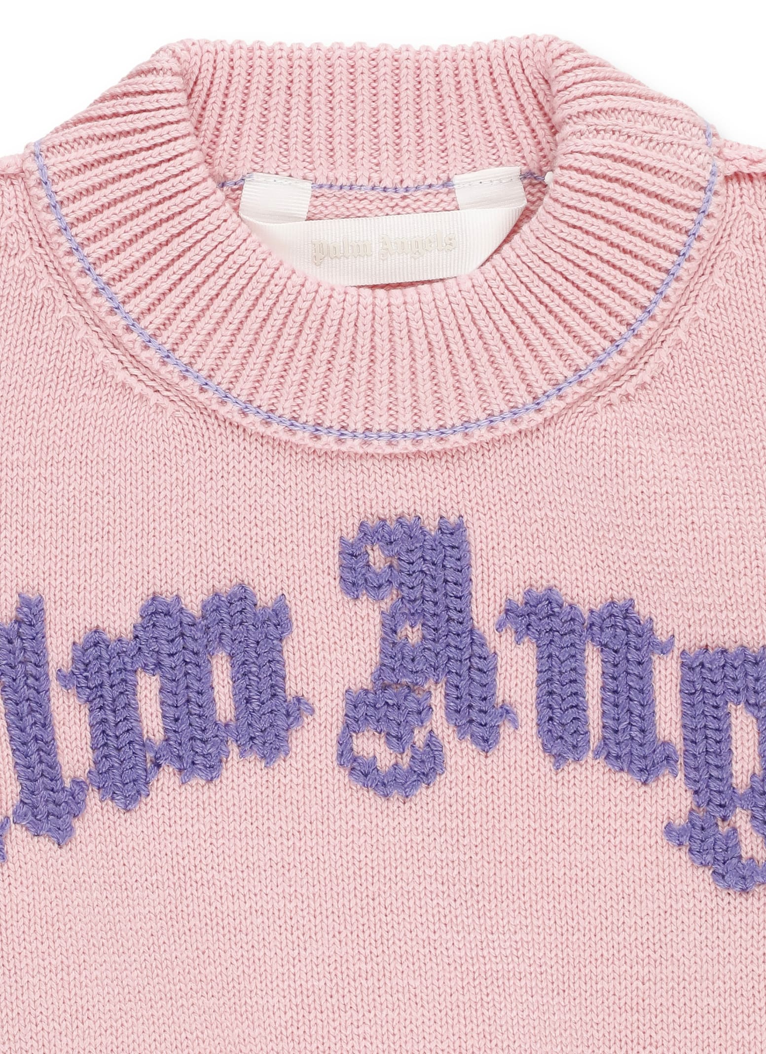 Shop Palm Angels Jumper With Logo In Pink