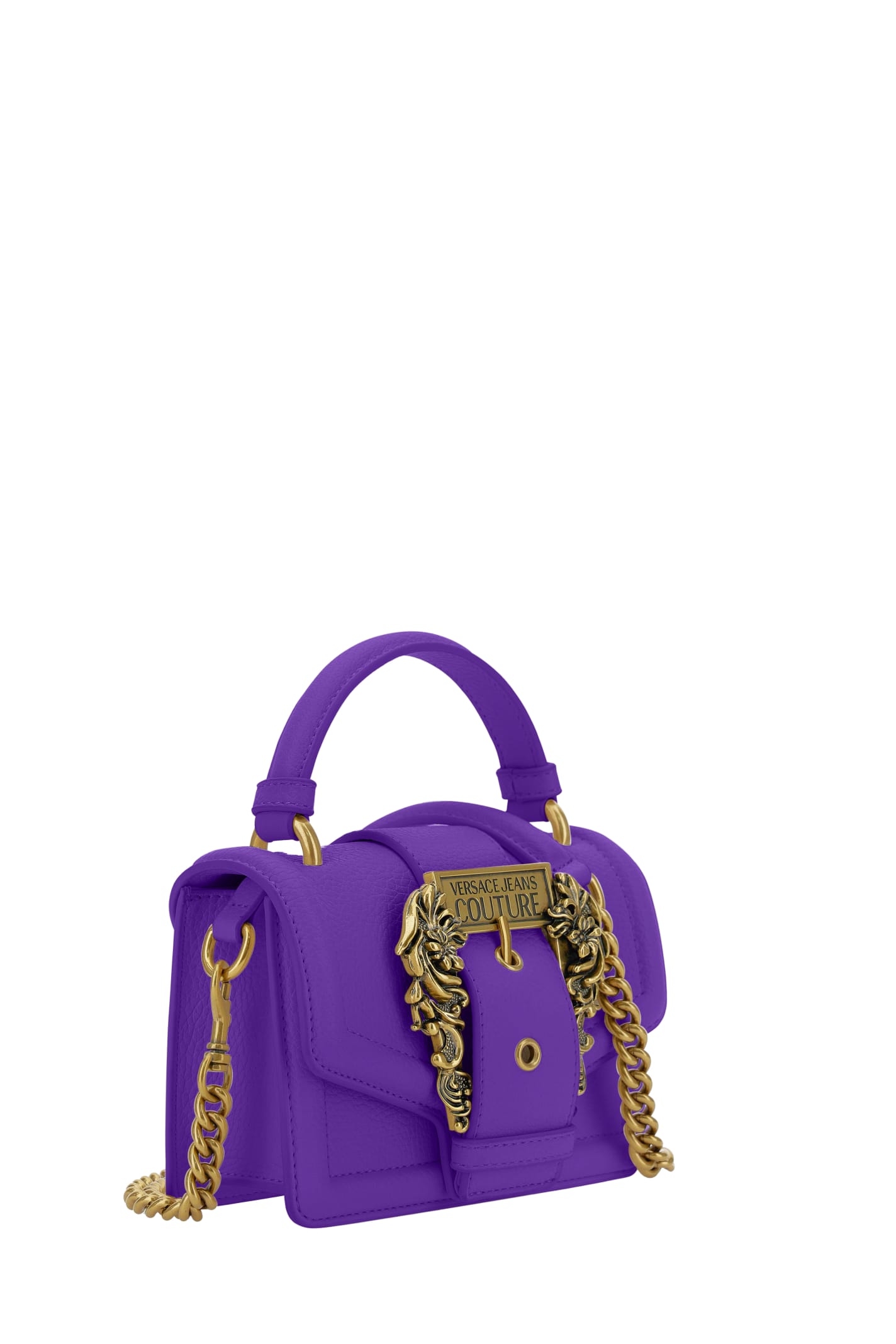 Shop Versace Jeans Couture Bag In Purple