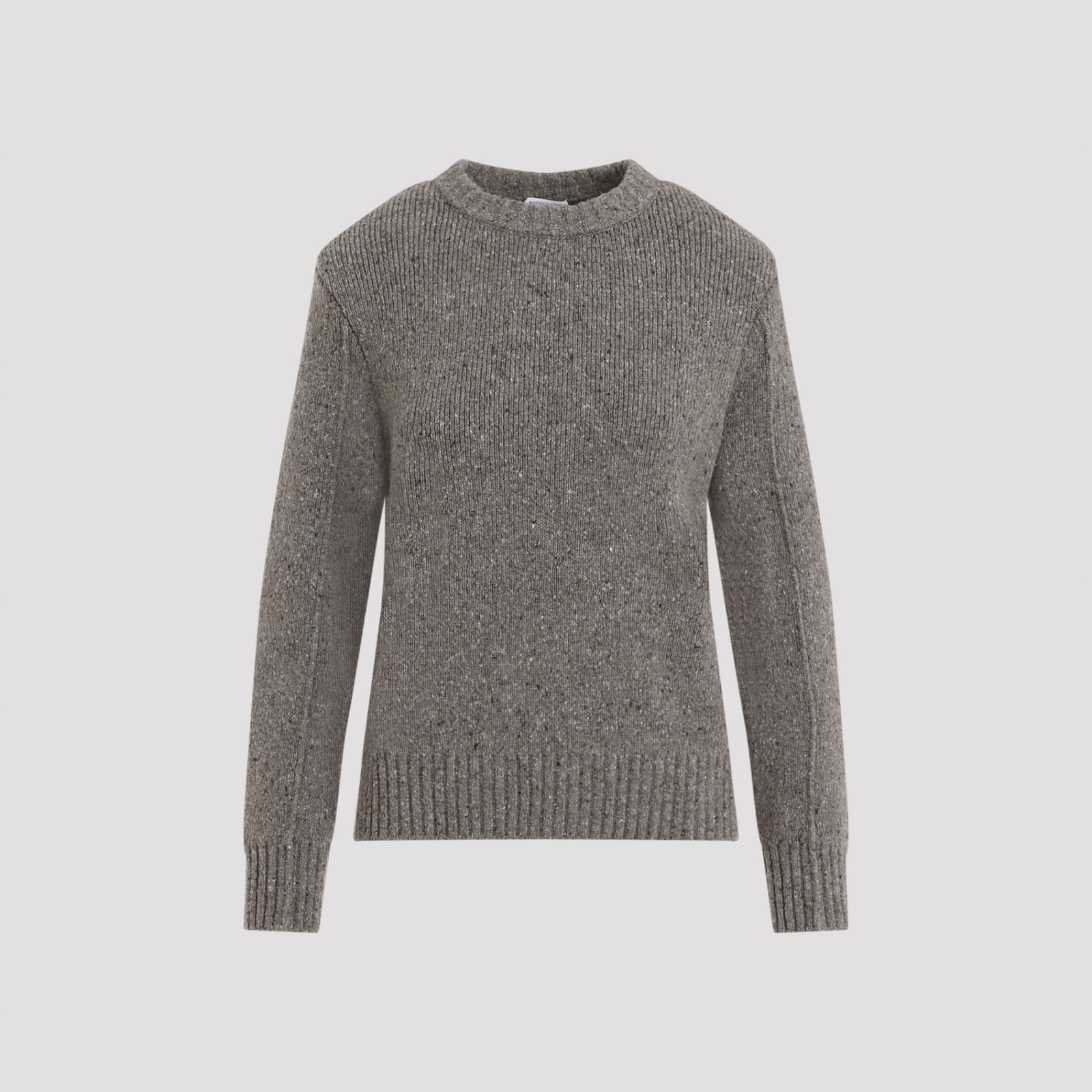 Shop Bottega Veneta Pullover In Riverbed Melange