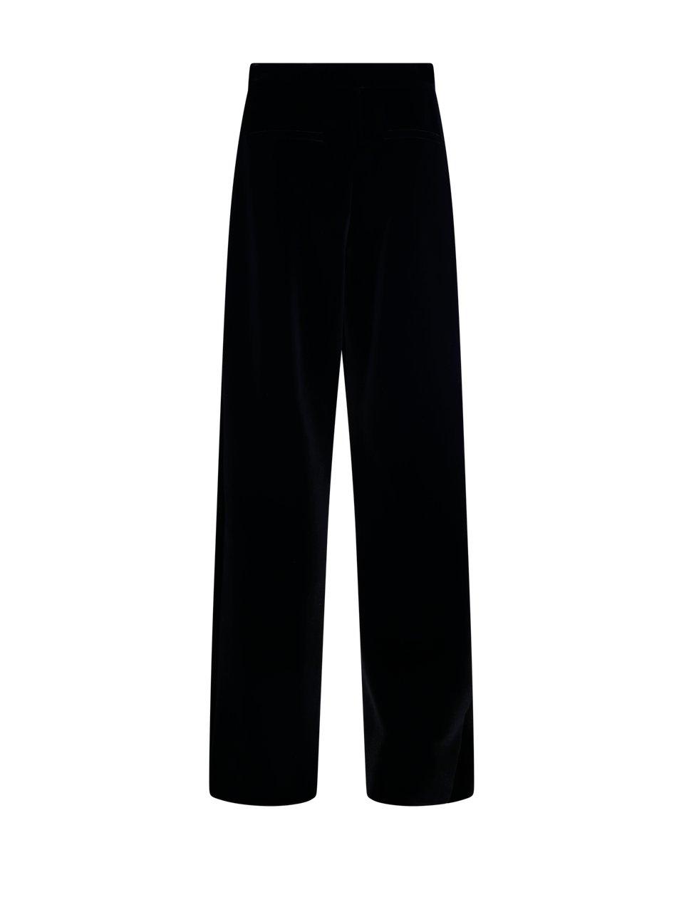 Sportmax Mid-rise Straight Leg Trousers In Black