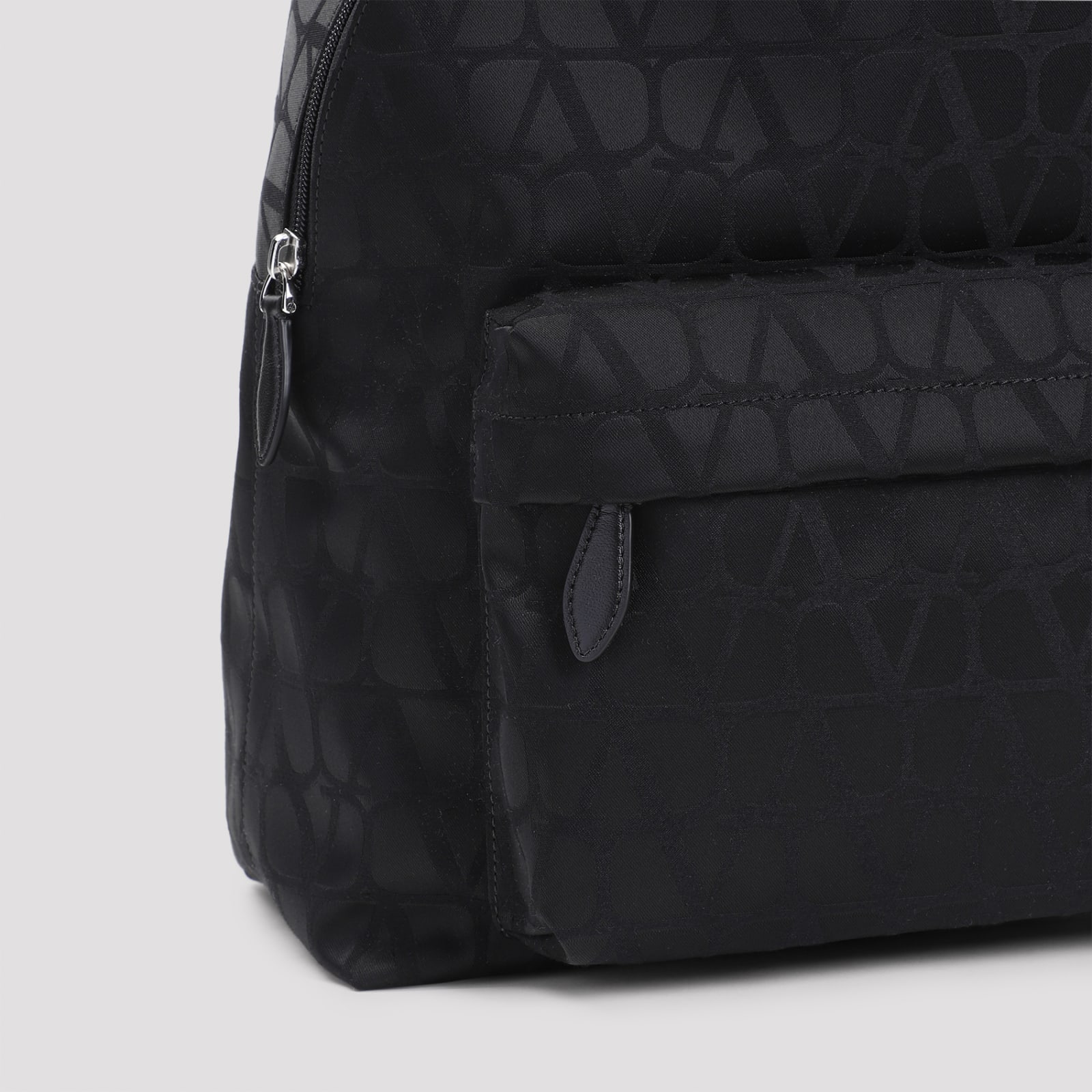 Shop Valentino Polyester Backpack In No Nero