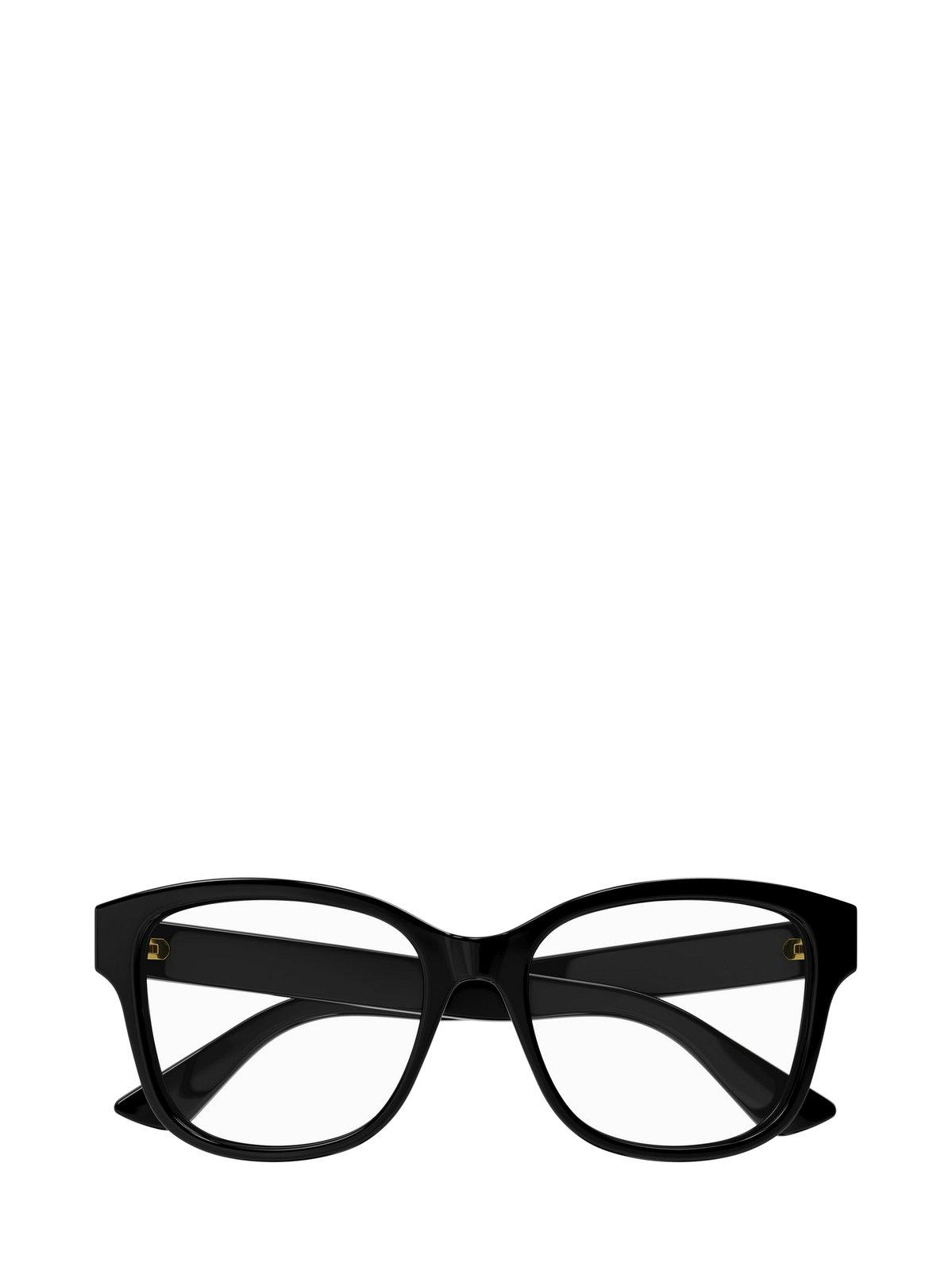 Gucci Rectangle Frame Glasses In Black