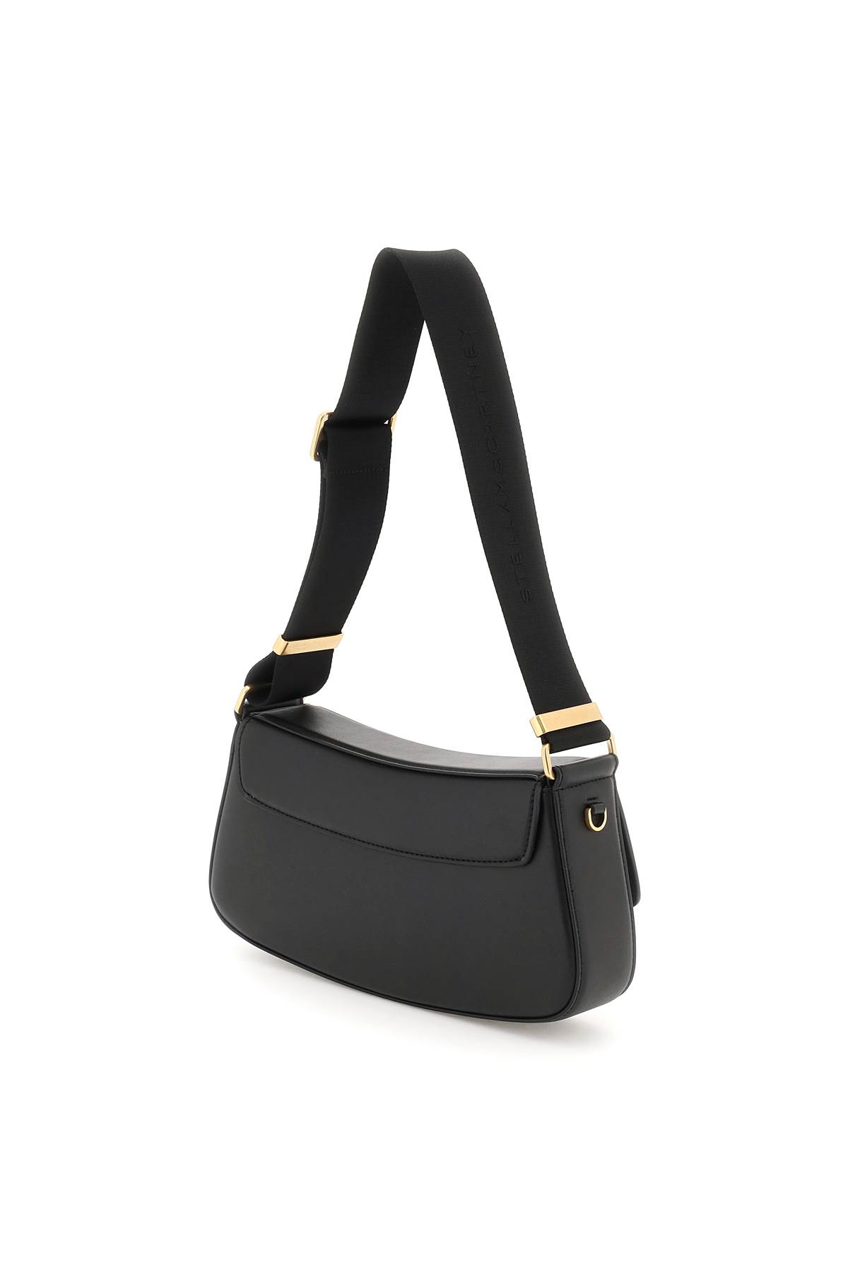 Stella Mccartney S-wave Shoulder Bag In Black (black)