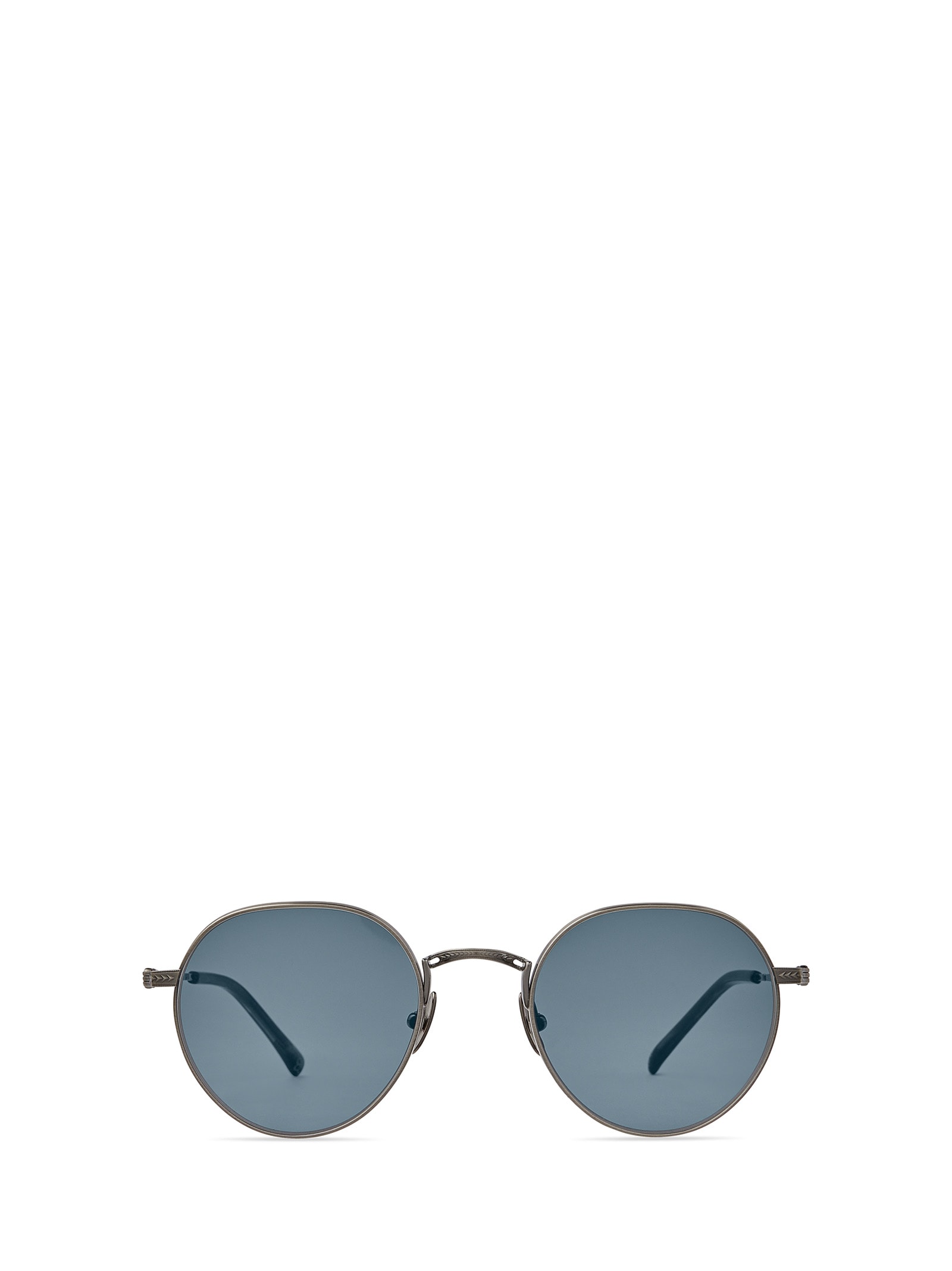 Shop Mr Leight Hachi S Pewter-matte Coldwater/semi-flat Presidential Blue Sunglasses
