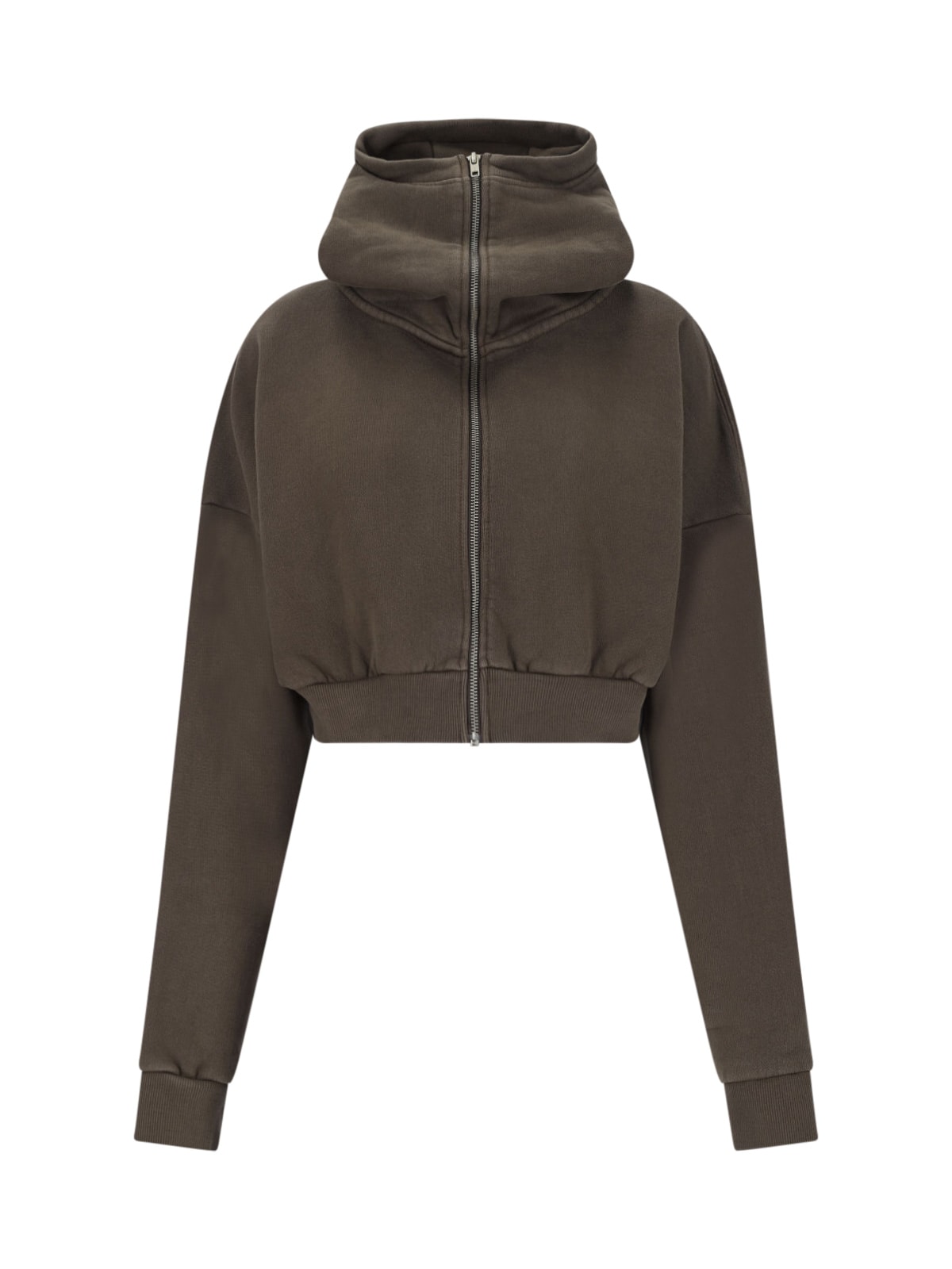 Zip Cropped Sweatshirt