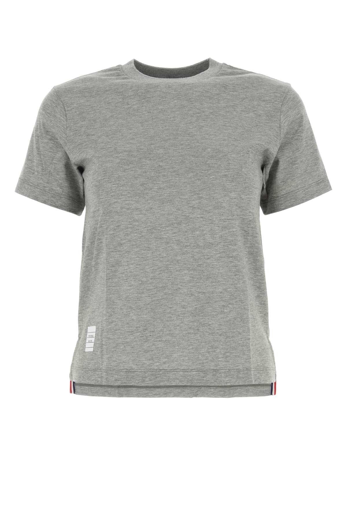 Shop Thom Browne Grey Cotton T-shirt In 055