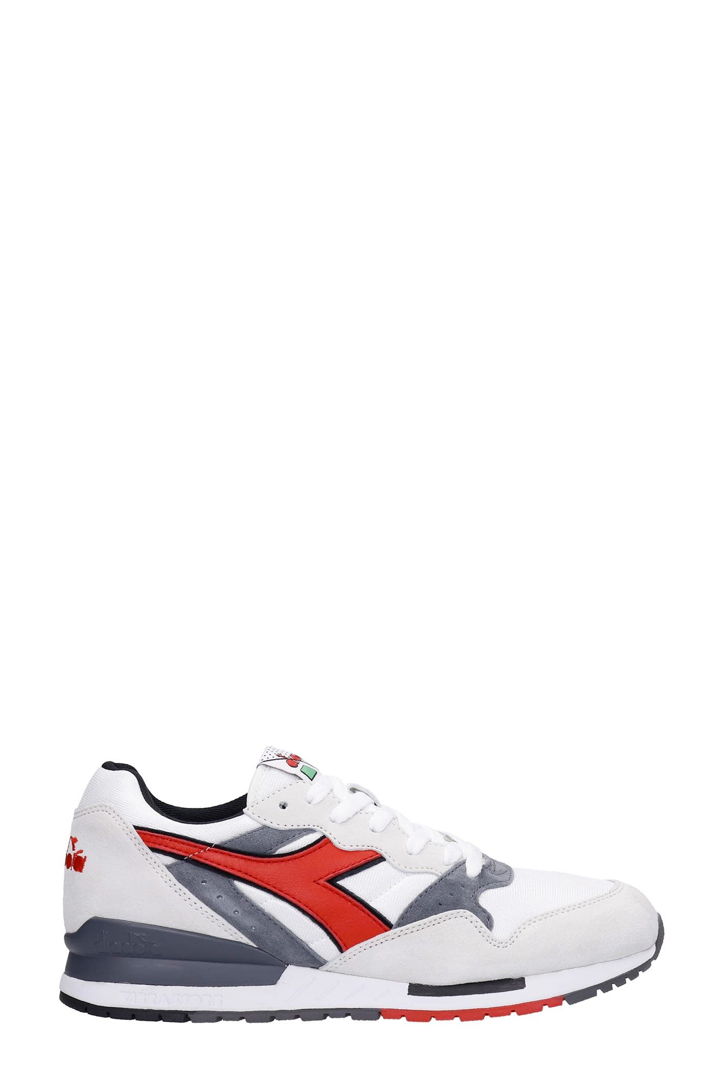 Diadora Intrepid Og Sneakers In White Suede And Fabric