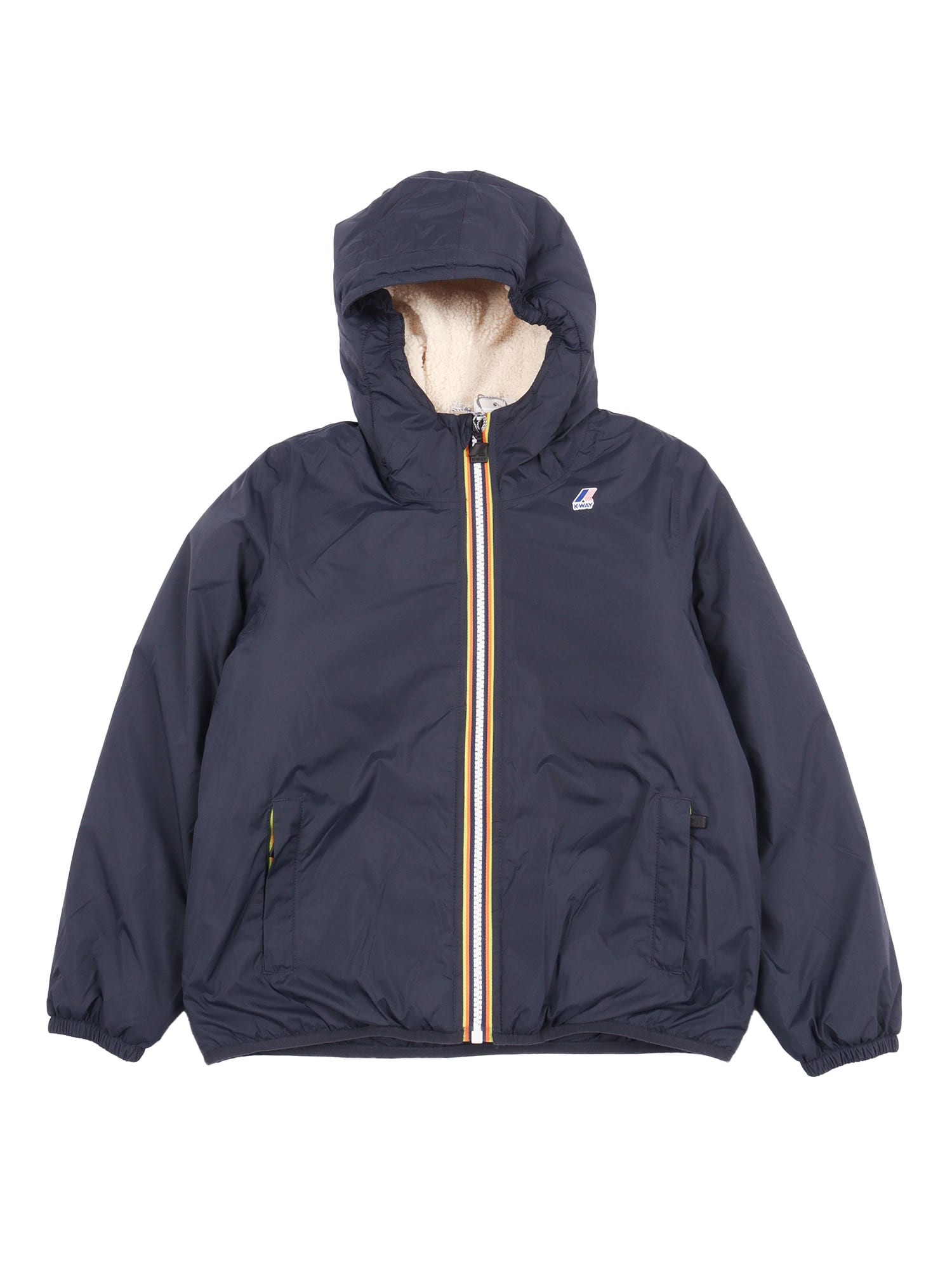 K-way P. Jake Plus.2 Double Down Jacket In Blue