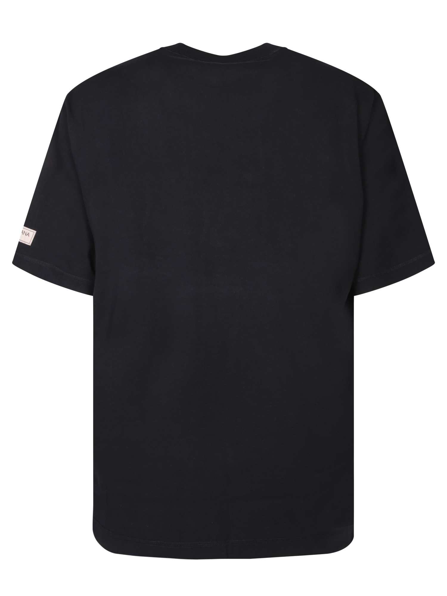 Shop Dolce & Gabbana Dg Logo Print Black T-shirt