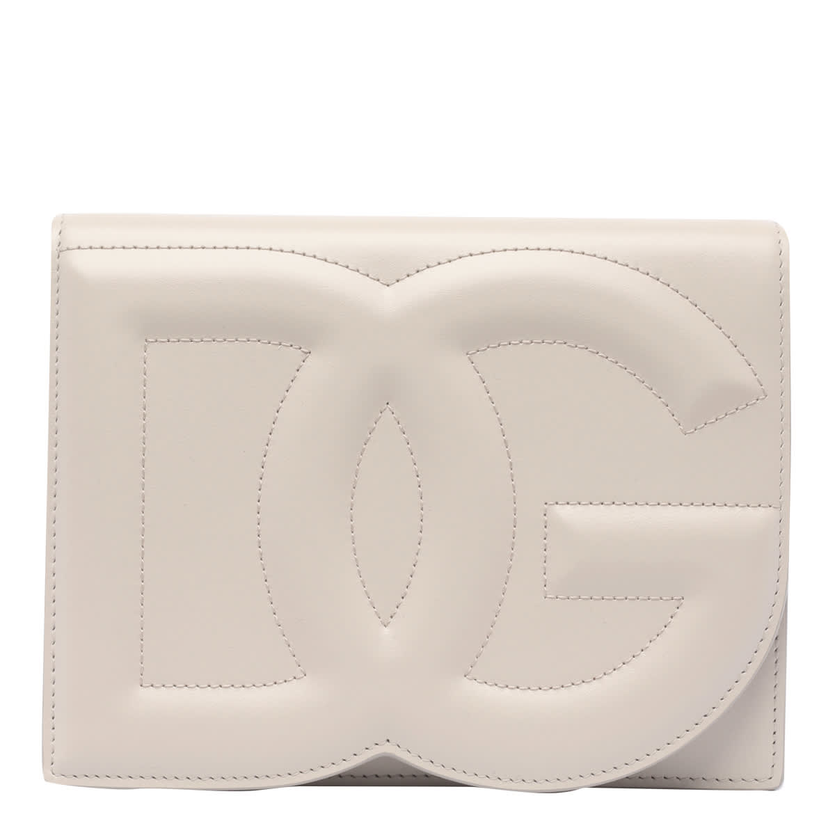 Dolce & Gabbana Dg Logo Crossbody Bag In White