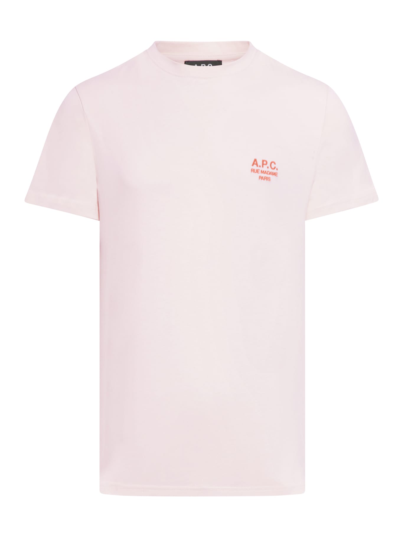 Apc T-shirt Denise In Tfe Rose Rouge
