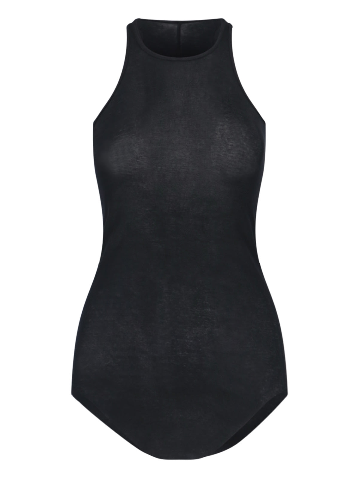 Shop Rick Owens Ribbed Tank Top In Black