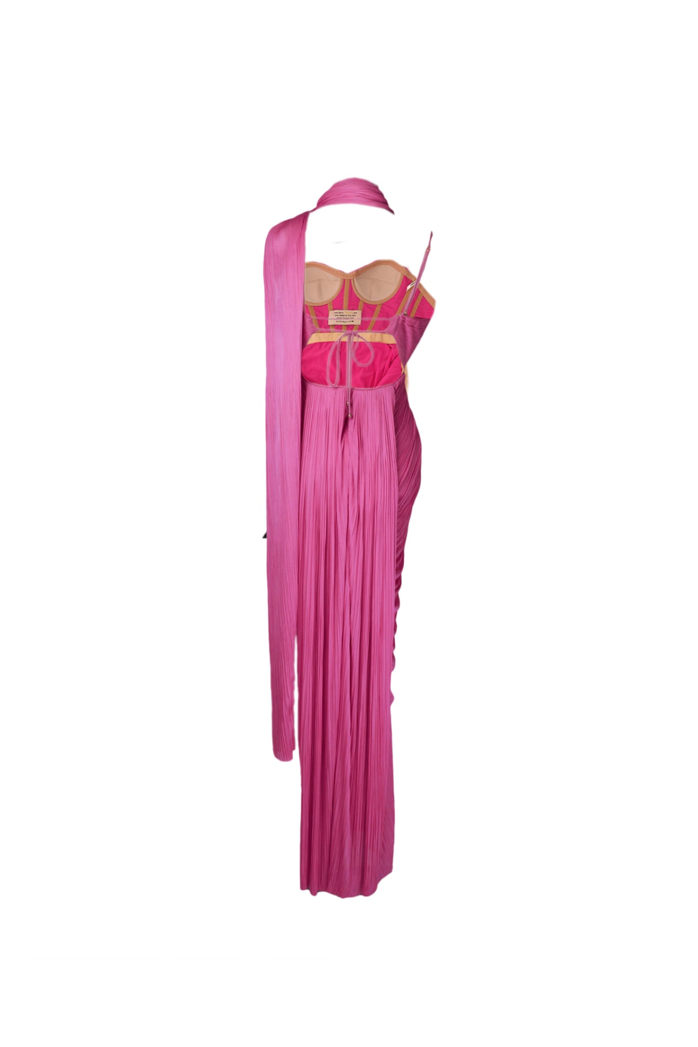 Shop Maria Lucia Hohan Kallie Plisse Gown In Pink