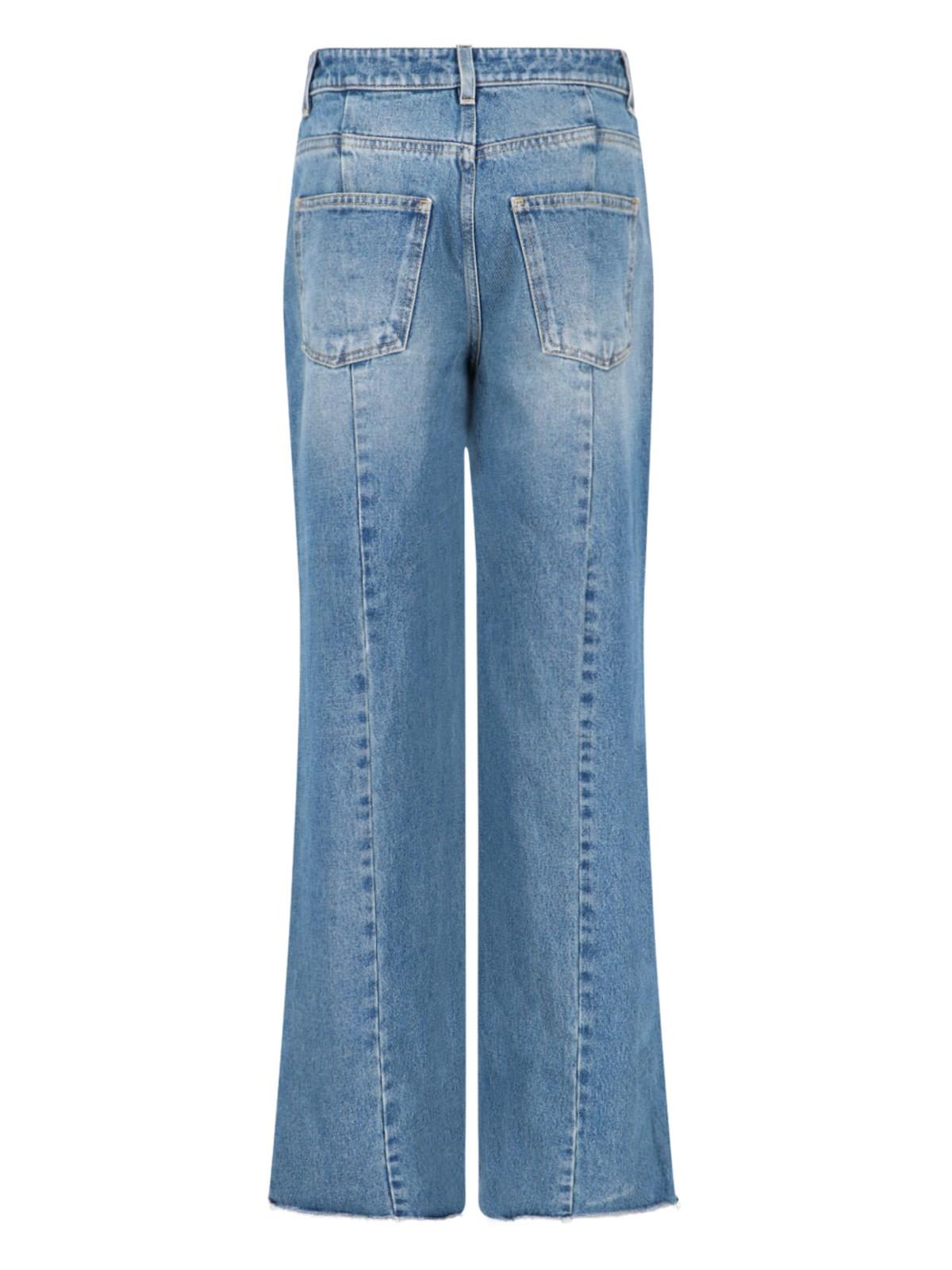 Shop Givenchy Oversized Jeans In Clear Blue