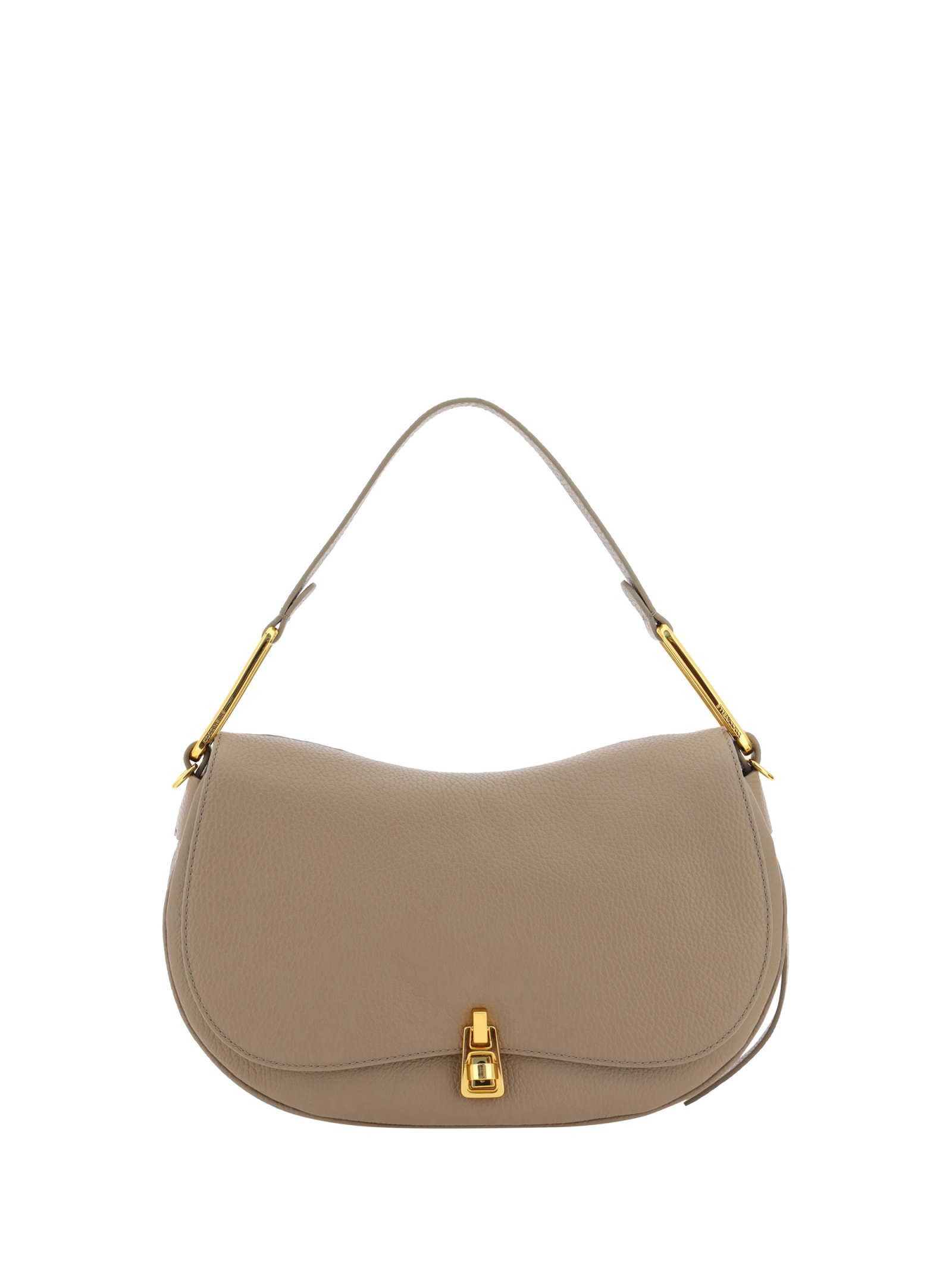 Coccinelle Maggie Shoulder Bag In Warm Taupe