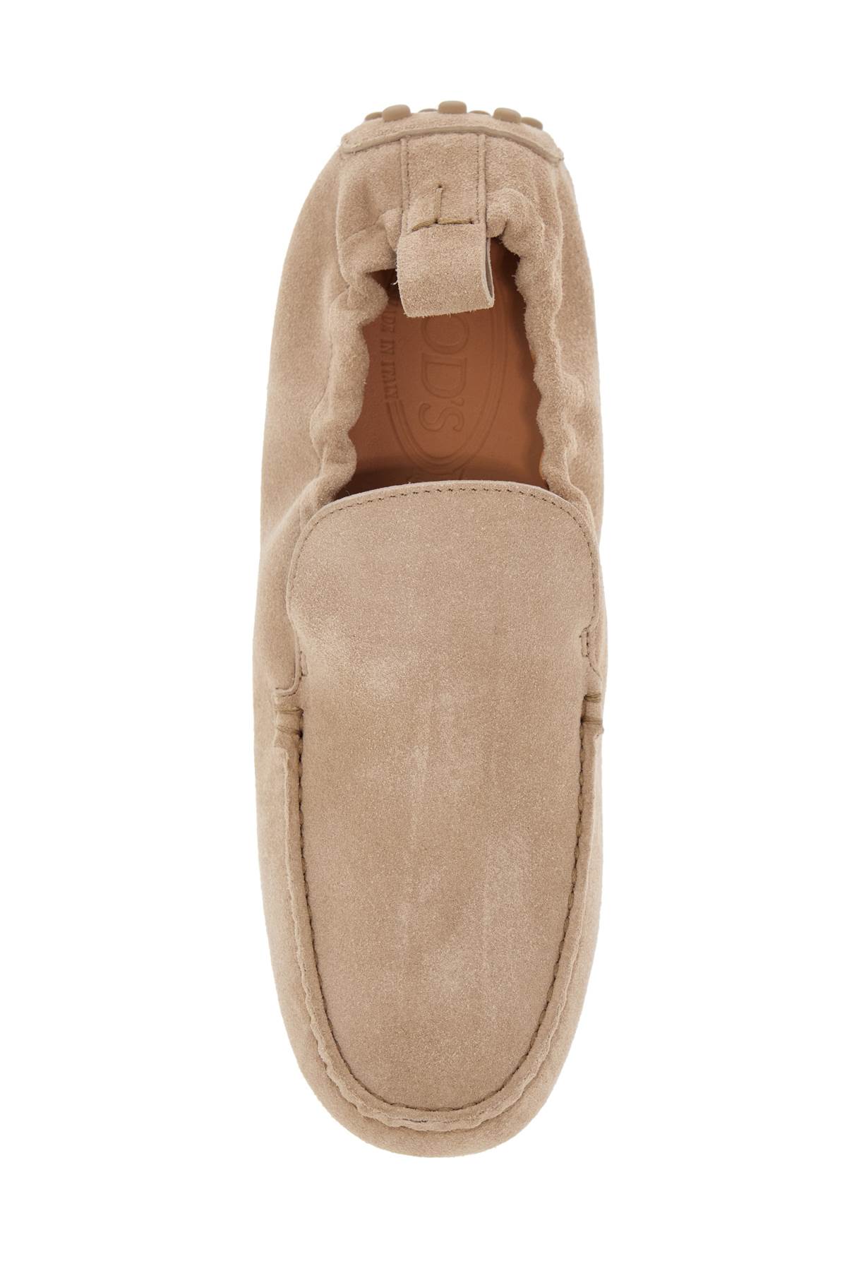 Tod's Pantofolina Beige Loafers With Pull-tab At The Heel In Leather Woman In Corda (orange)