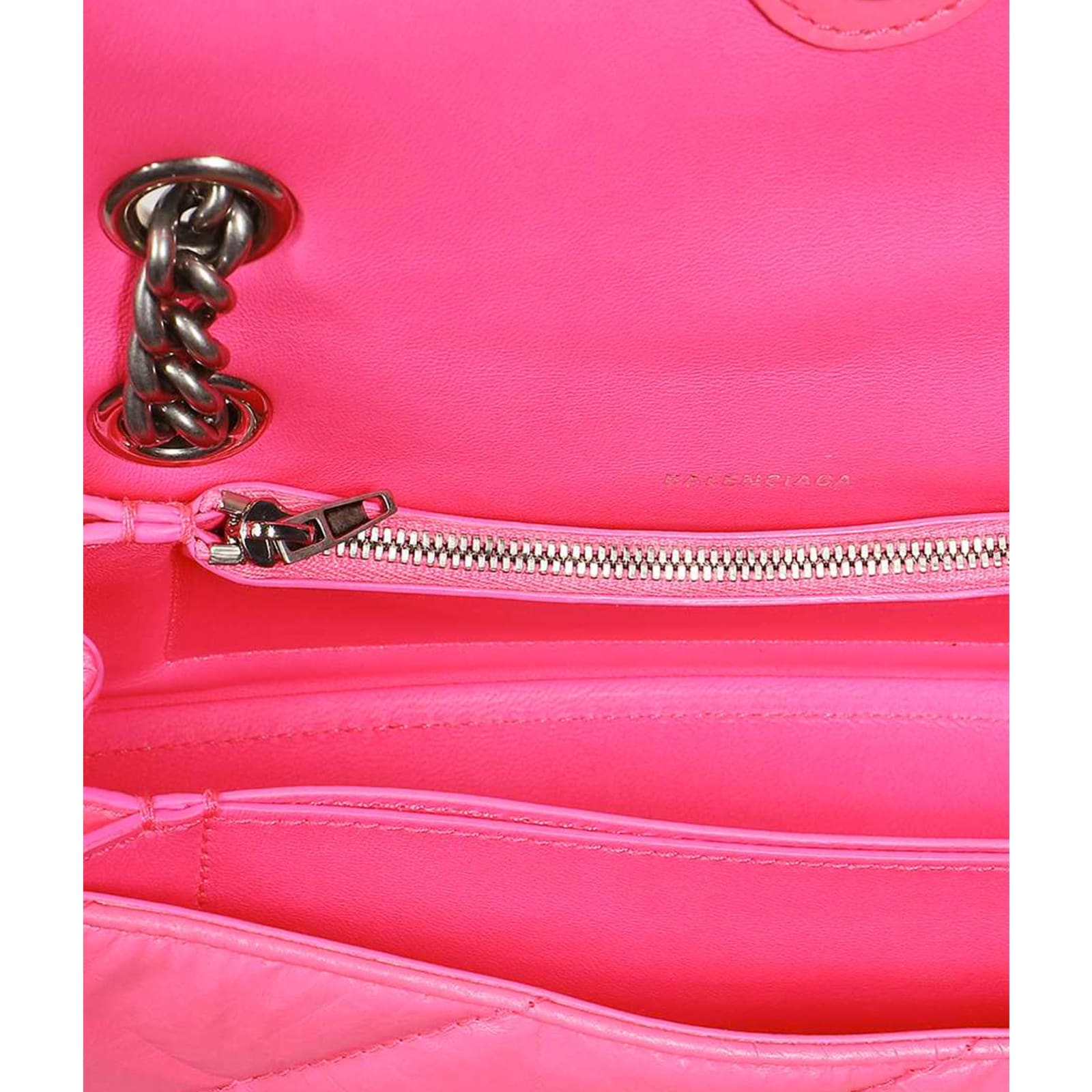 Shop Balenciaga Crush Small Chain Bag In Pink