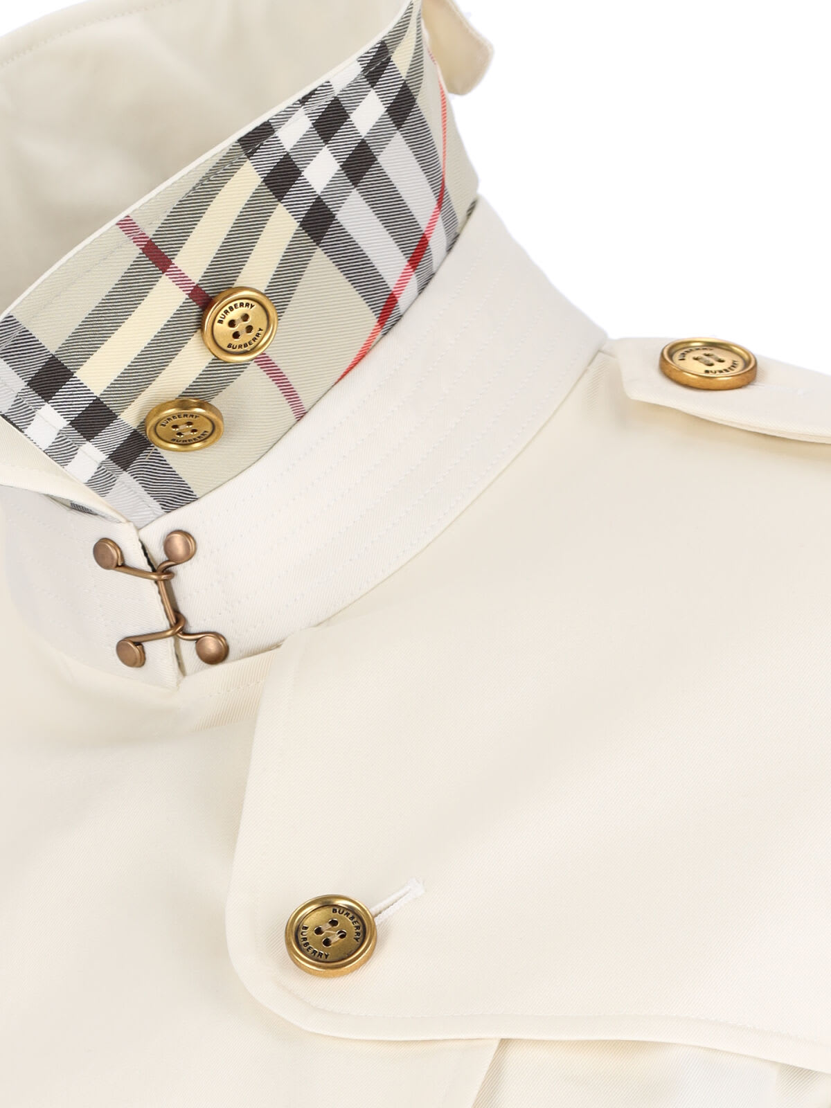 Burberry Waist Belted Double-breasted Epaulettes Jacket