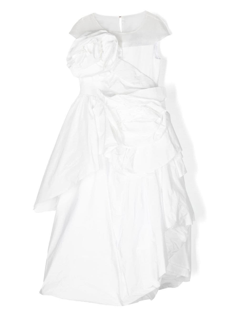 Marchesa Couture Kids' Ceremony Dress In White