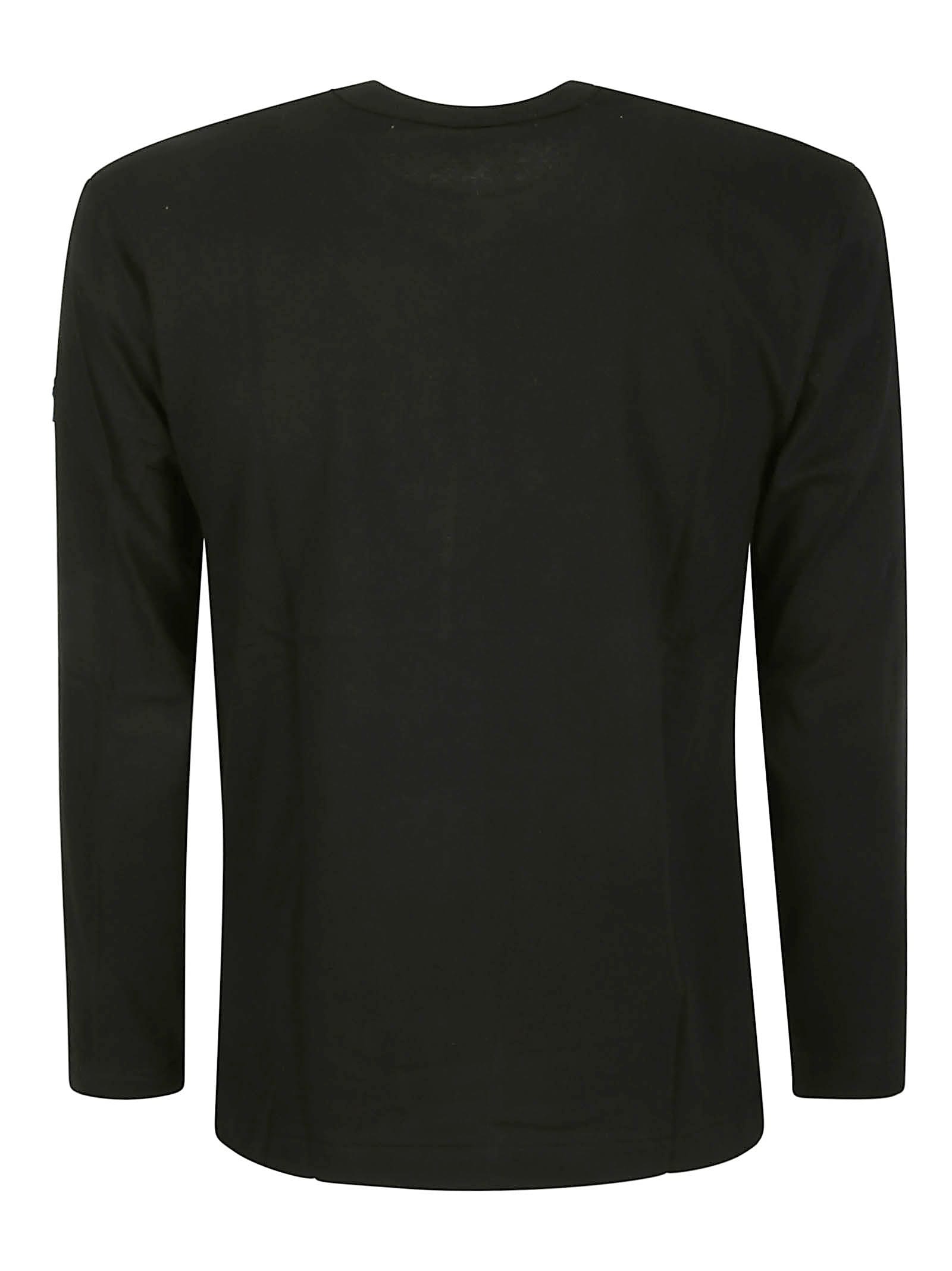 Shop Comme Des Garçons Play T-shirt Long Sleeve In 1