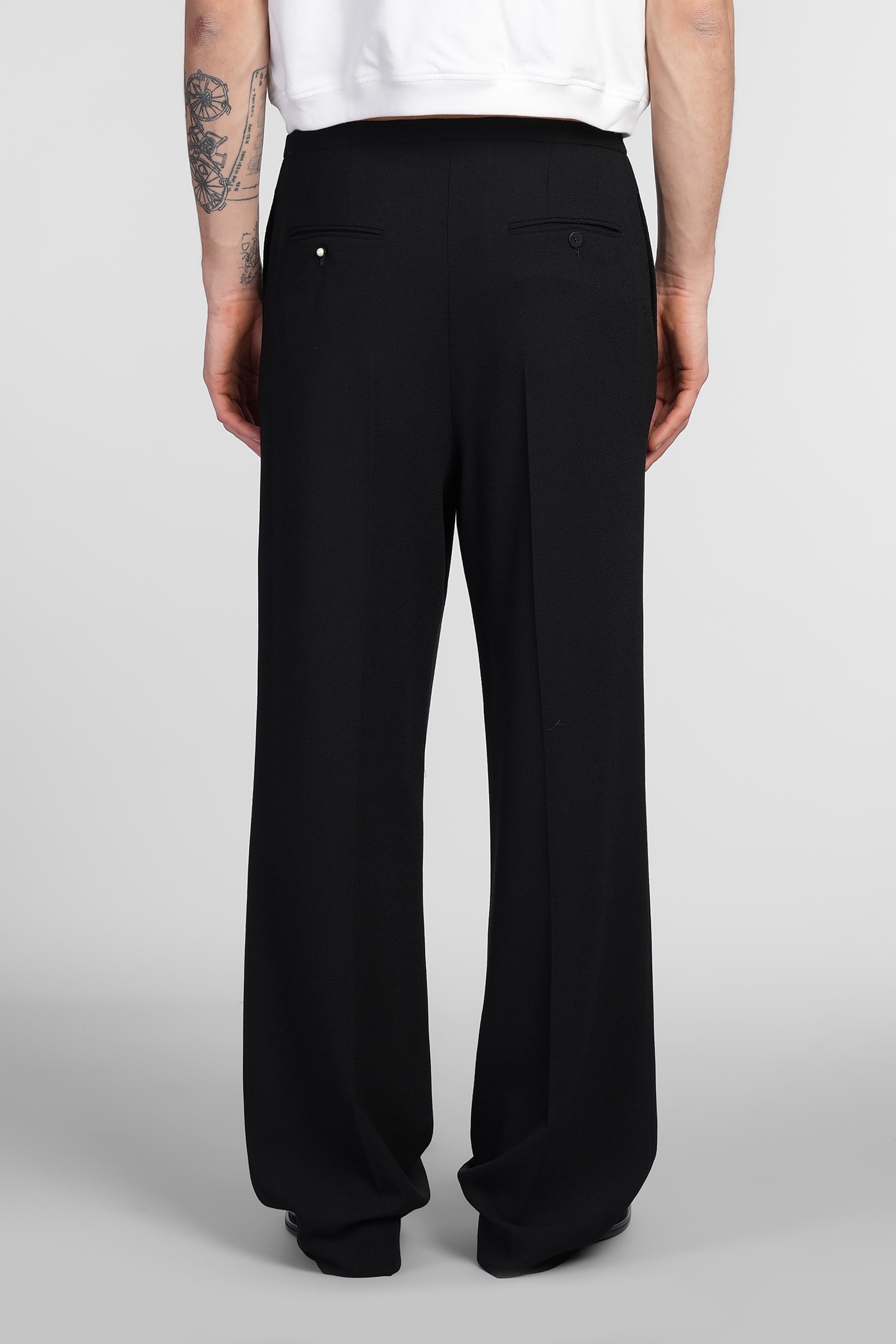 Magliano Pants In Black Wool In Black