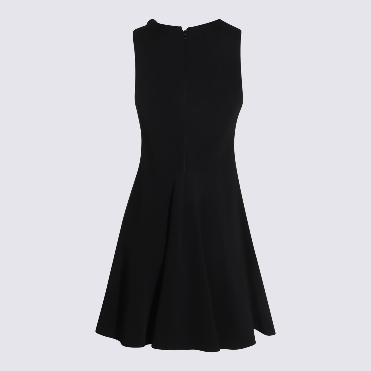 Elisabetta Franchi Floral-charm Crepe Mini Dress In Black