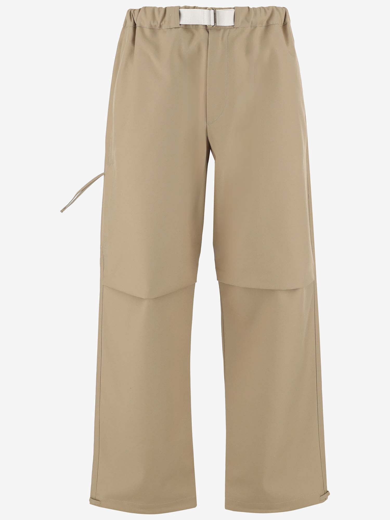 Shop Darkpark Stretch Cotton Pants In Beige