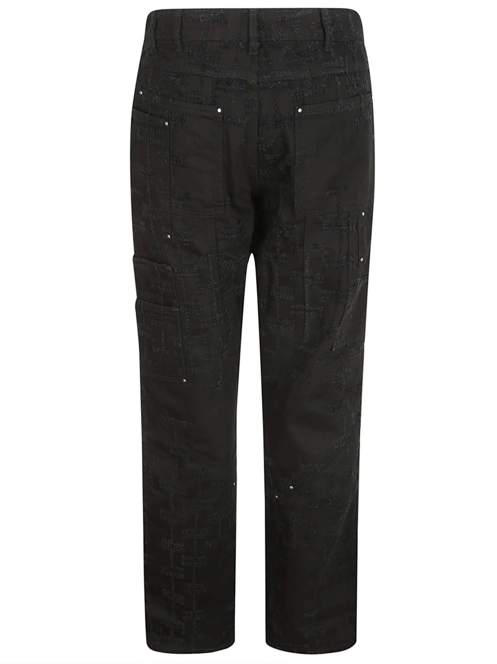 Shop Heliot Emil Bicoid Denim Trousers In Black